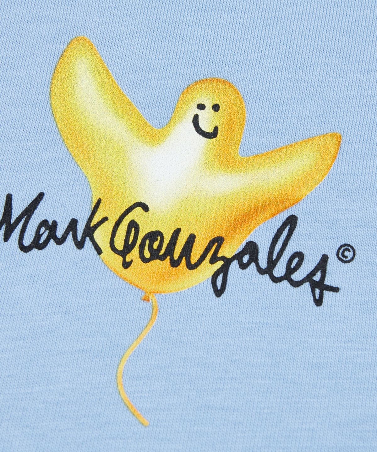 마크곤잘레스(MARK GONZALES) 벌룬 엔젤 그래픽 티셔츠 - SKY BLUE