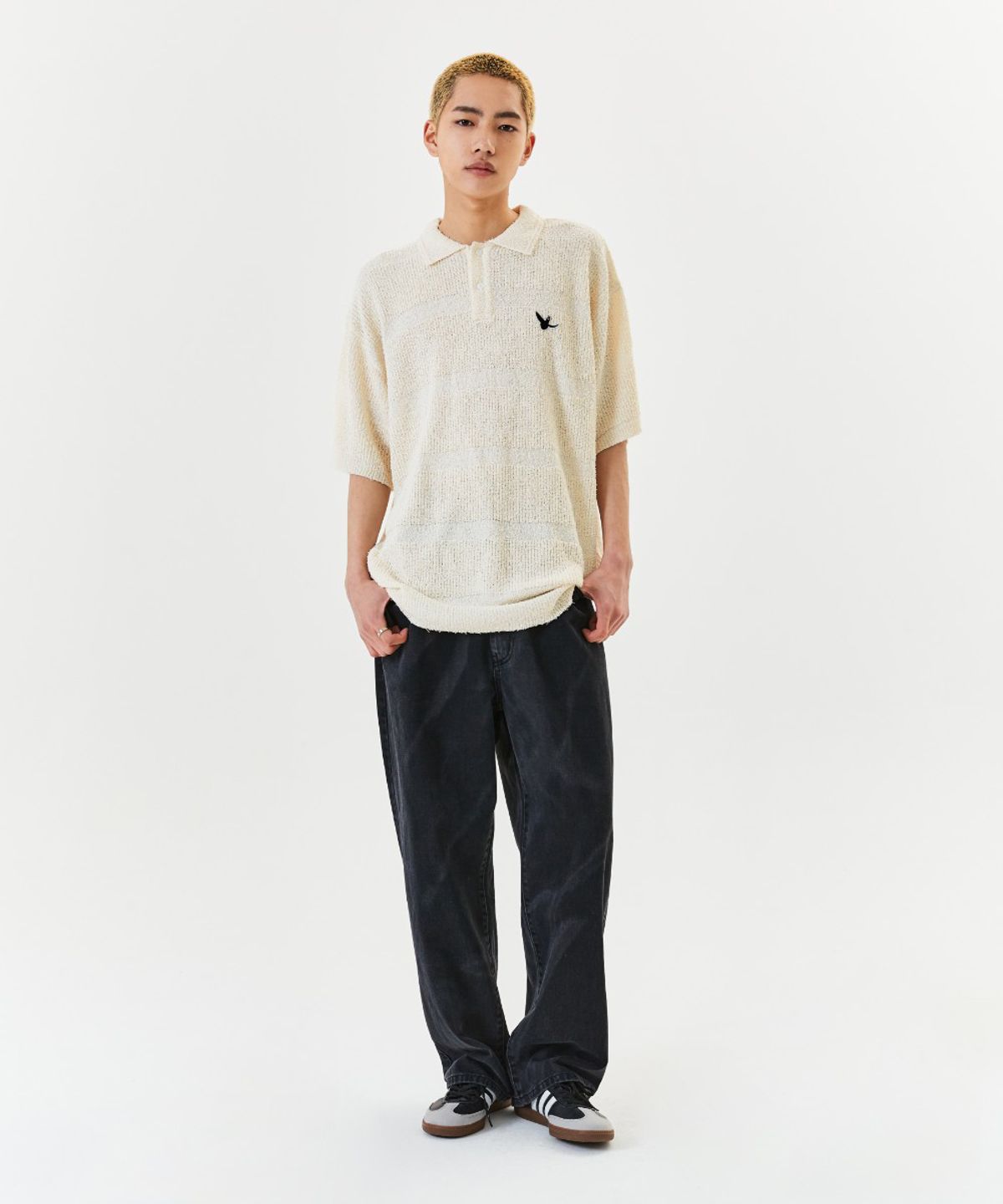 마크곤잘레스(MARK GONZALES) SUN BLEACH DENIM PANT - BLACK