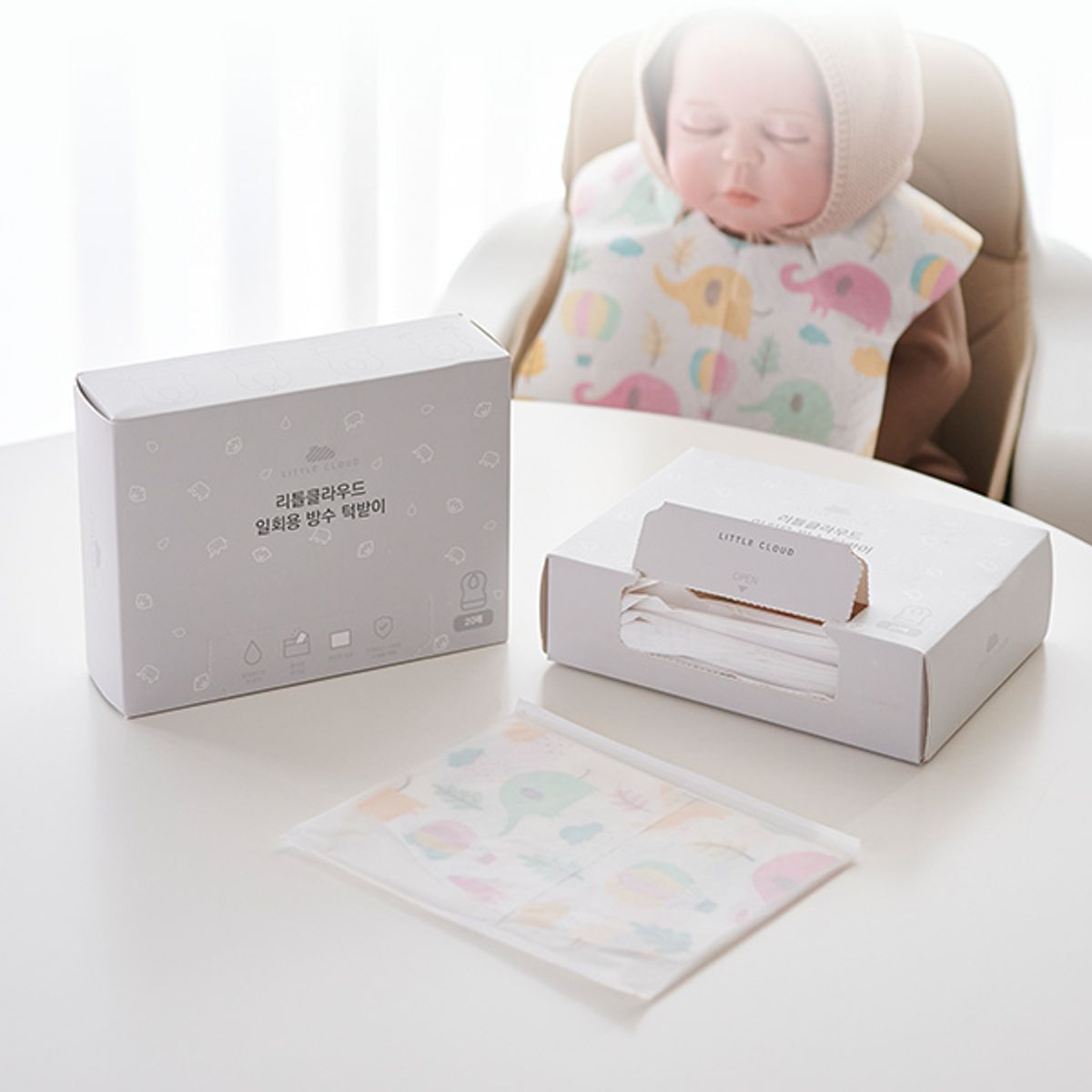 리틀클라우드(LITTLECLOUD) 일회용 턱받이 (20매) 2set