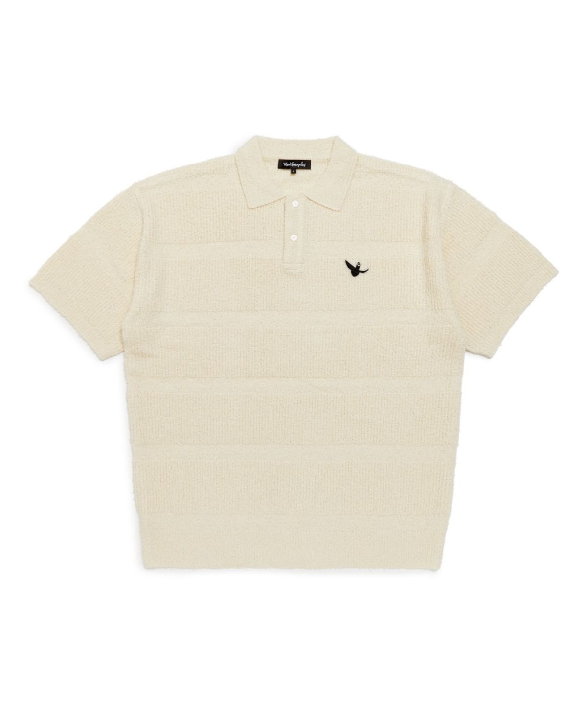 마크곤잘레스(MARK GONZALES) STRIPE KNIT S/S POLO - IVORY