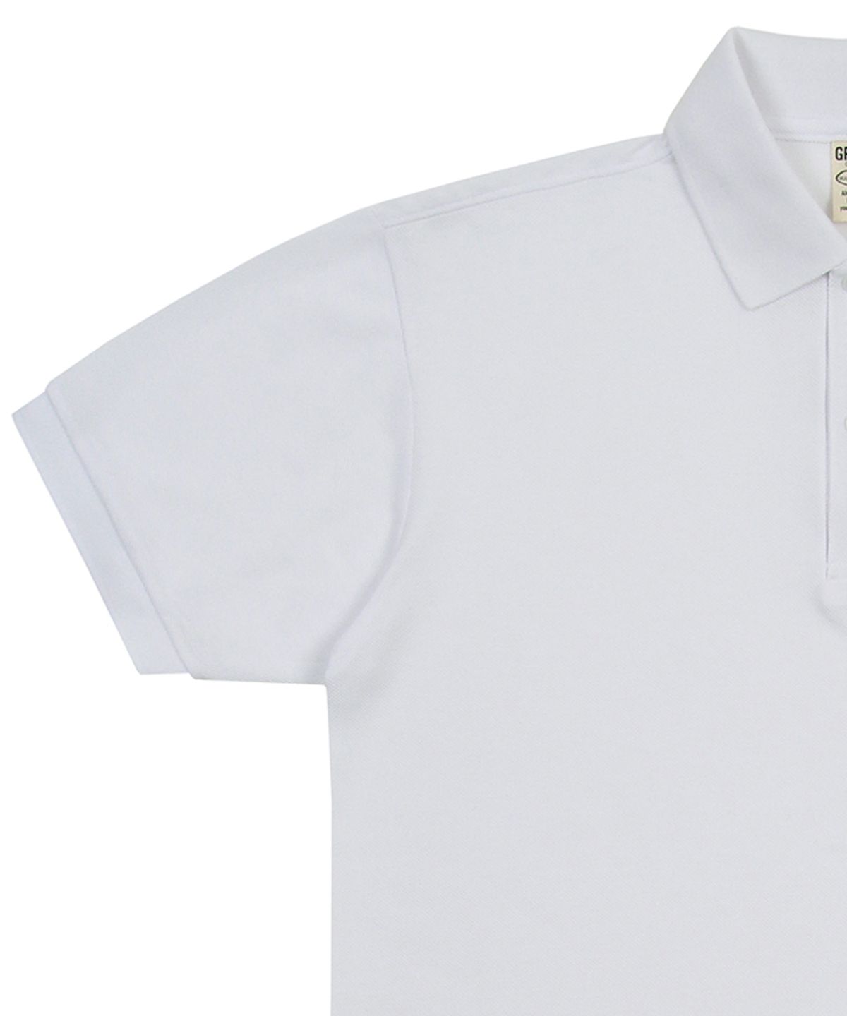 그레이버(GRAVER) [UNISEX]크롭 도그 자수 스트리버 피케 반팔티셔츠_화이트