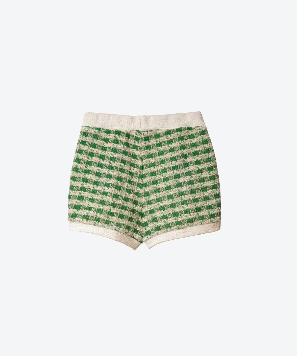 언티지(UNTAGE) 깅엄 부클레 반바지(Green)_UTW-SC13