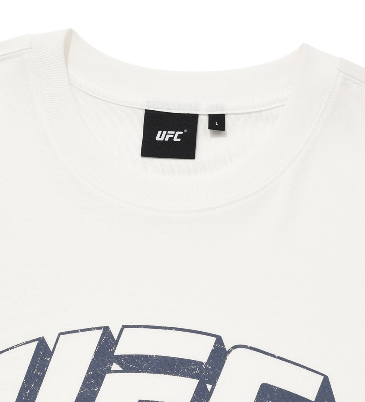 유에프씨 스포츠(UFC SPORT) UFC 아치 로고 릴렉스핏 반팔 티셔츠 화이트 U2SSU2336WH