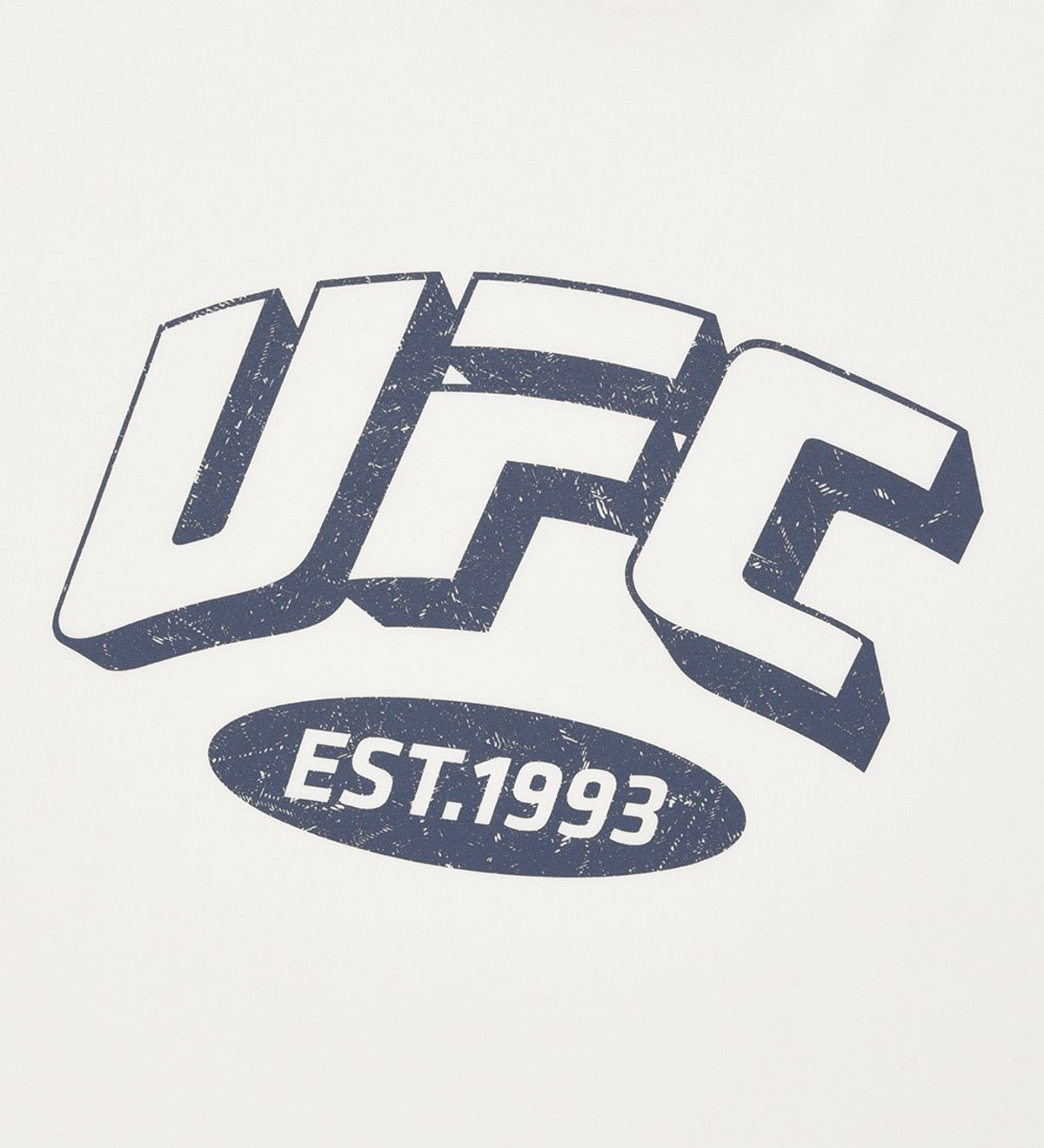 유에프씨 스포츠(UFC SPORT) UFC 아치 로고 릴렉스핏 반팔 티셔츠 화이트 U2SSU2336WH
