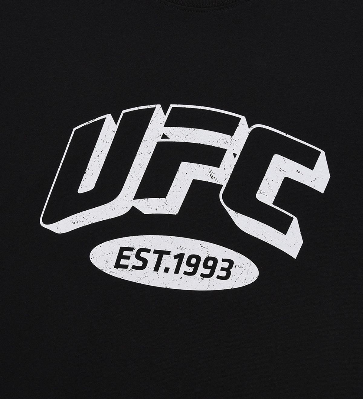 유에프씨 스포츠(UFC SPORT) UFC 아치 로고 릴렉스핏 반팔 티셔츠 블랙 U2SSU2336BK