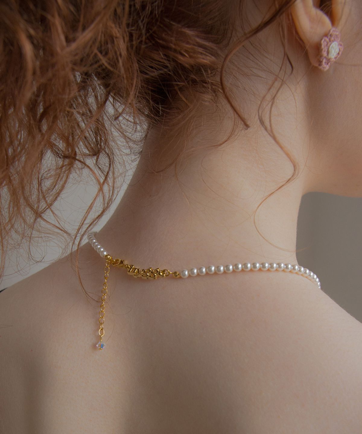 메리모티브(MERRYMOTIVE) 5 mini pendant pearl necklace