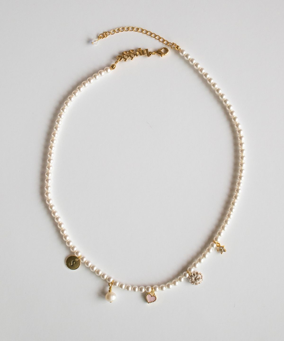 메리모티브(MERRYMOTIVE) 5 mini pendant pearl necklace