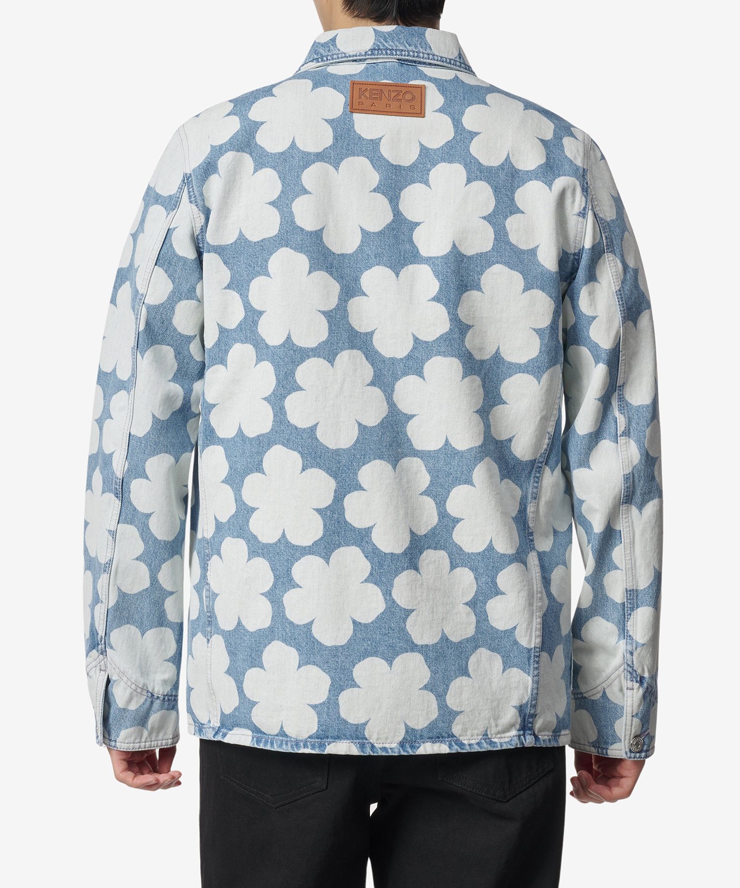 KENZO HANADENIM ケンゾーデニムジャケットFC65DV1019GP MUSINSA | KENZO Flower Denim Shirt Jacket - Clear Blue