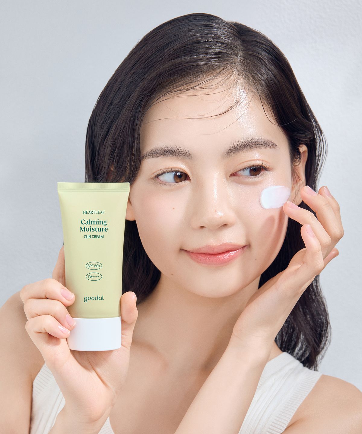 구달(GOODAL) [2pack] 맑은 어성초 진정 수분 선크림 50ml [증정]레드수딩세럼10ml