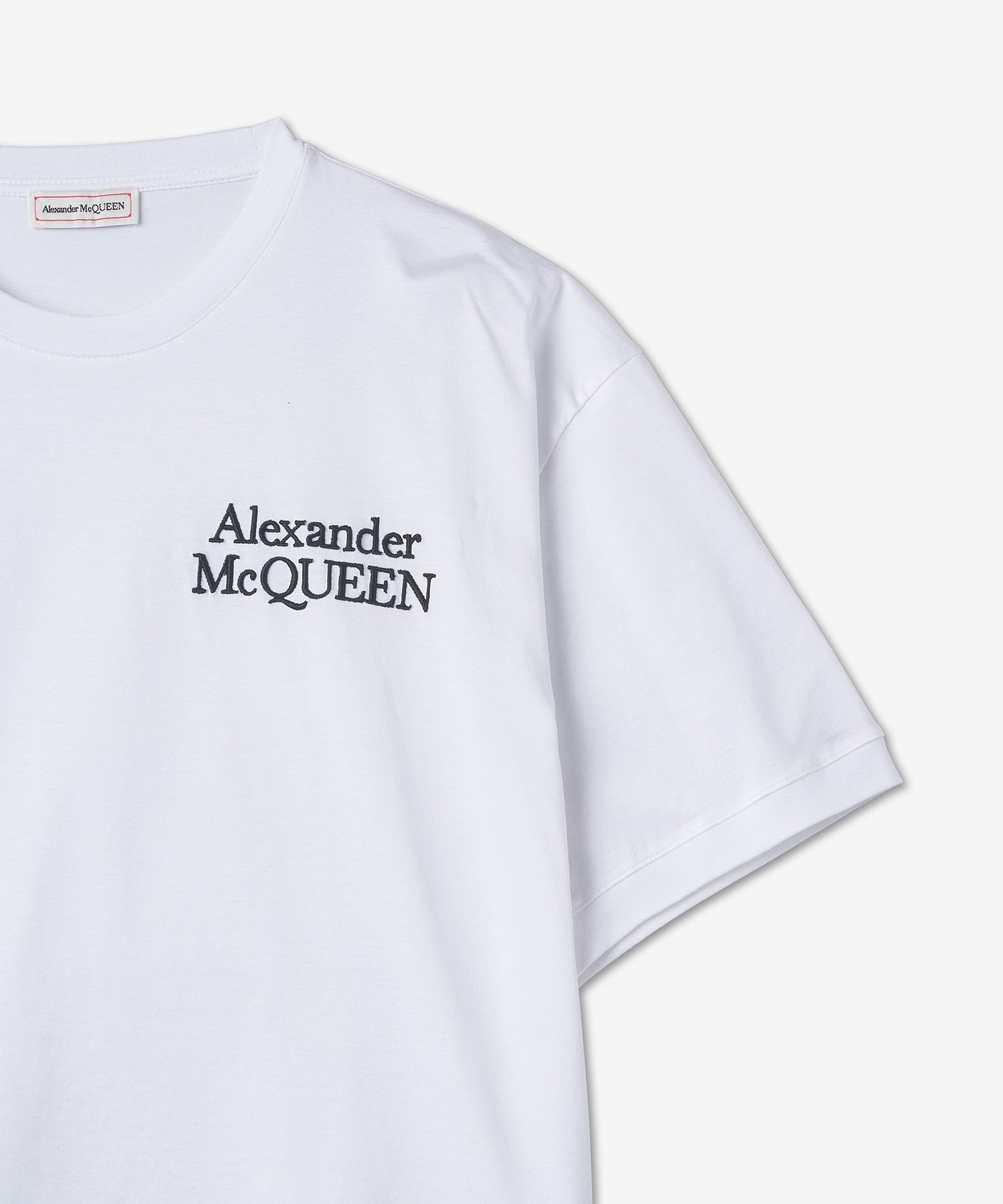 MUSINSA | ALEXANDER McQUEEN Embroidery Logo Short Sleeve T