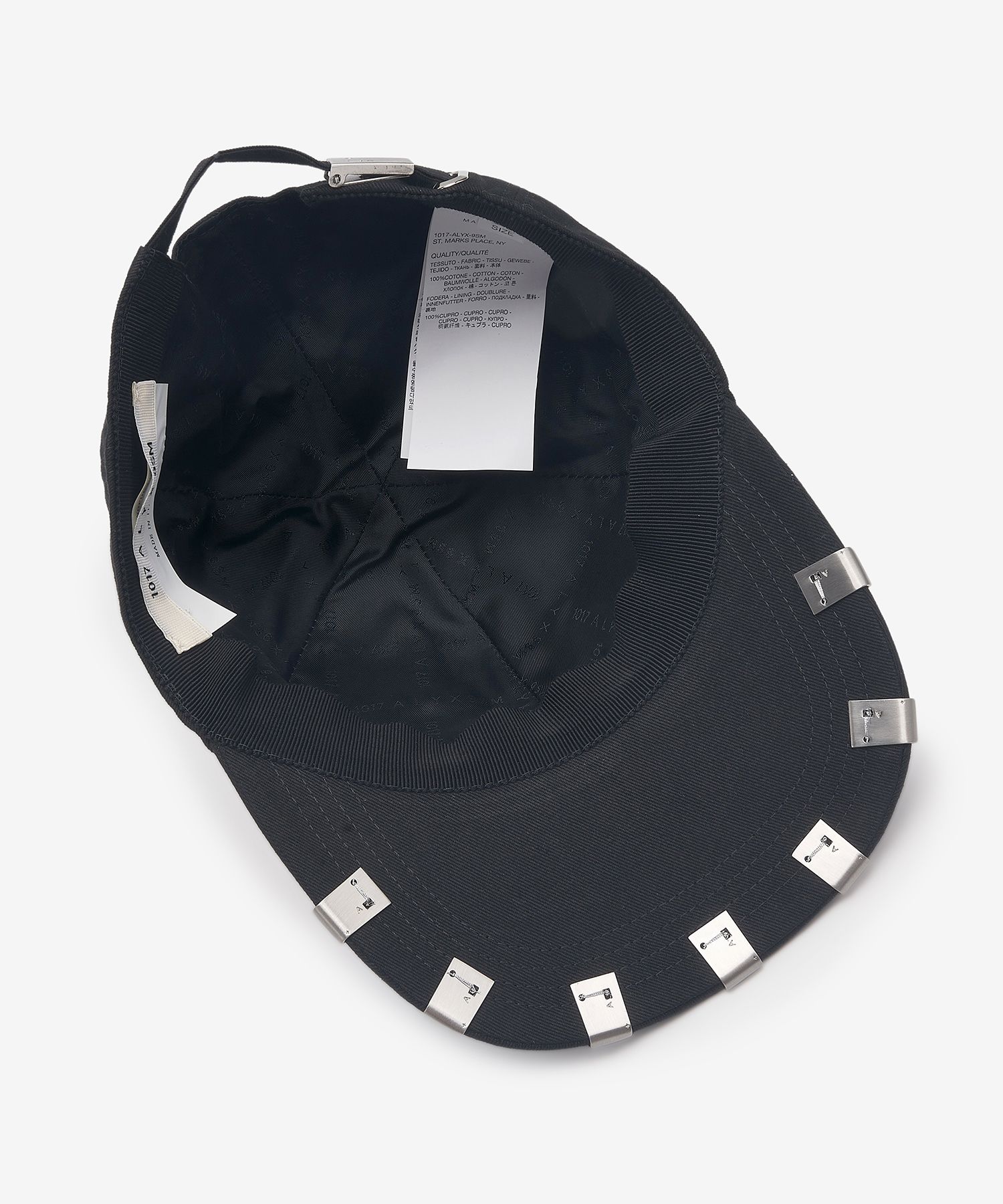MUSINSA公式 | 1017 ALYX 9SM Metallic Insult Ball Cap - Black 