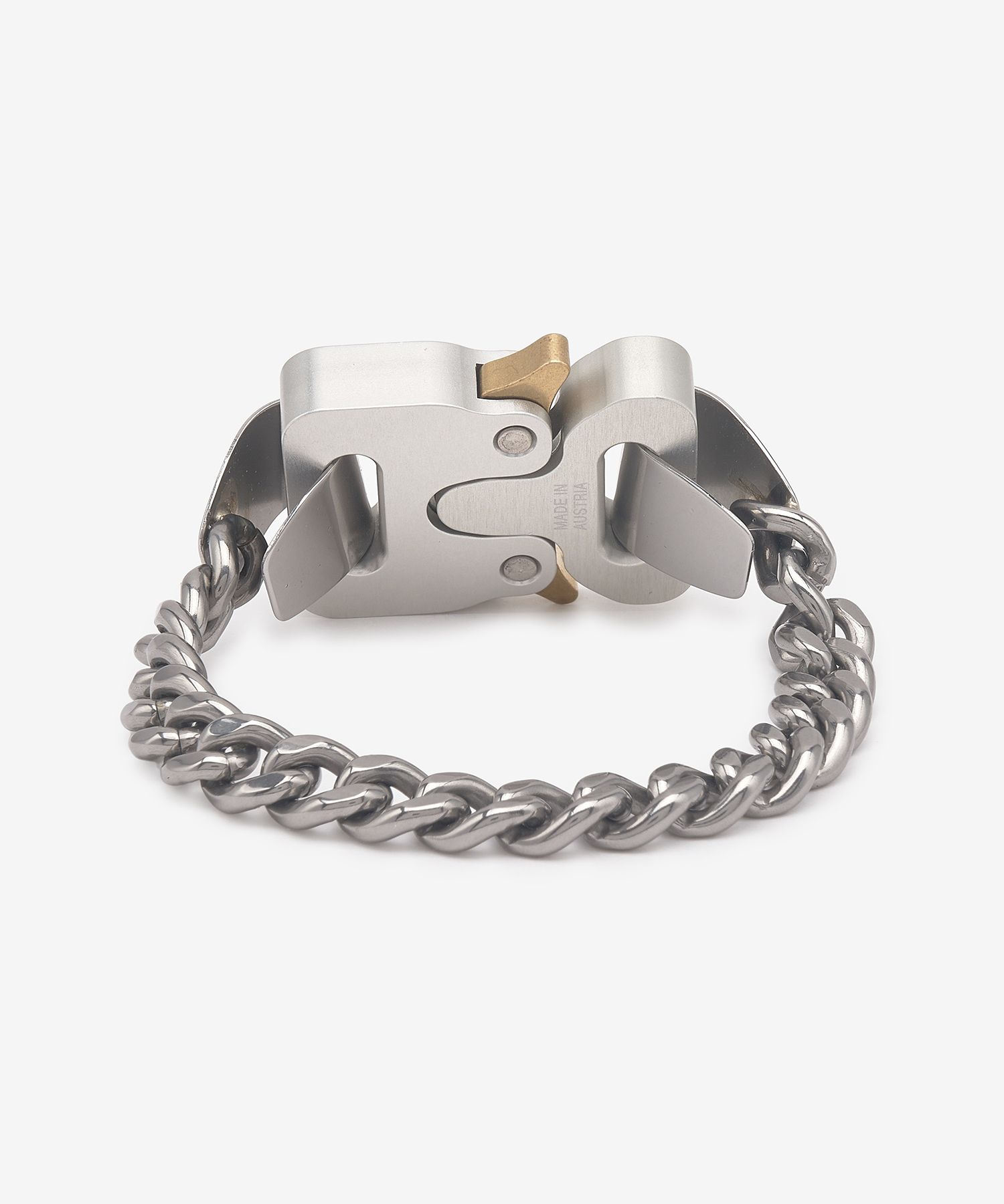 ★ALYX★ l Buckle Bracelet Silver AAUJW0214OT01GRY0002 1017 ALYX 9SM | BUCKLE BRACELET WITH CHARM | JEWELLERY