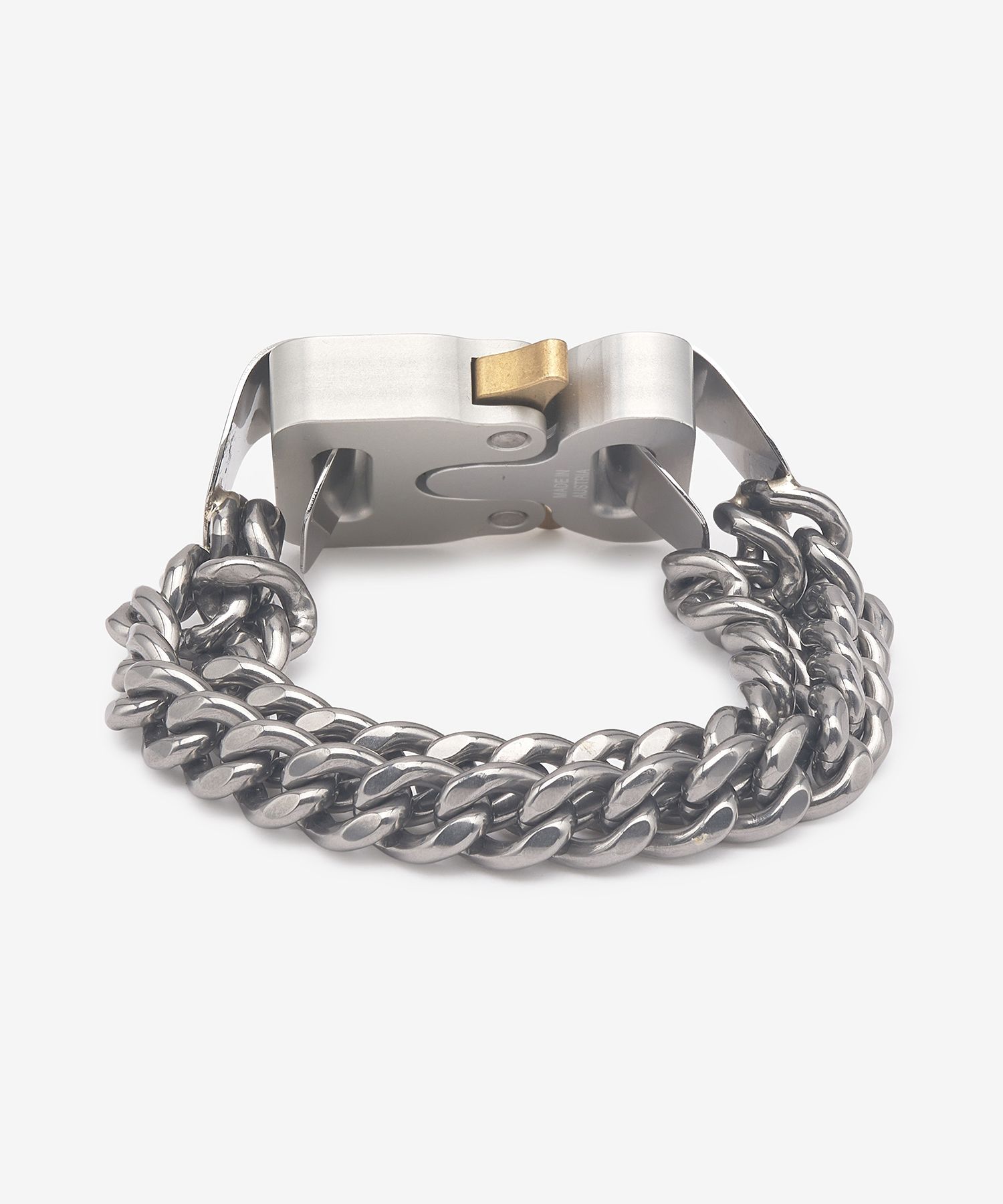 MUSINSA | 1017 ALYX 9SM Double Chain Bracelet - Silver