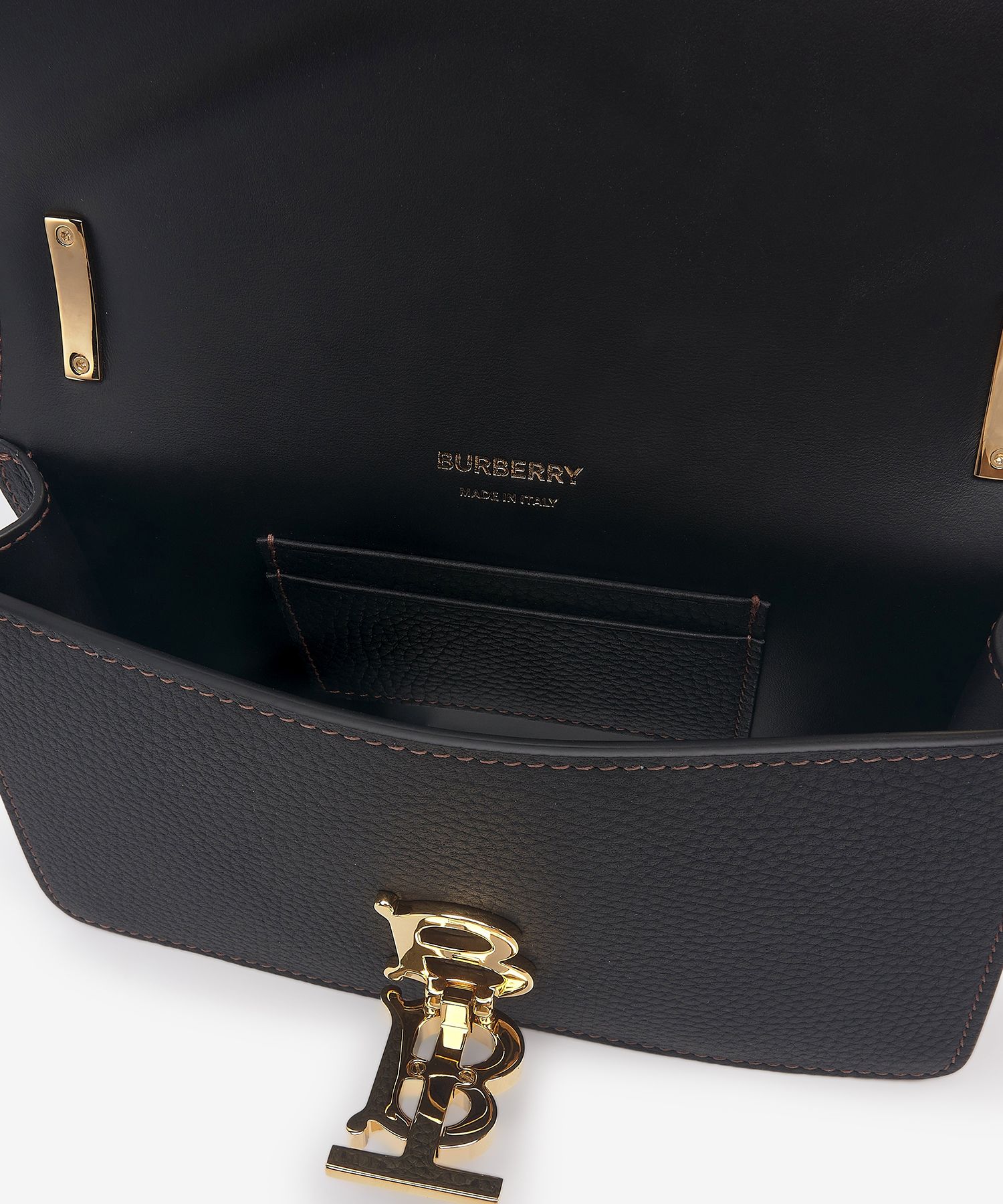 MUSINSA | BURBERRY Mini Grainy TB Shoulder Bag - Black / 8063125