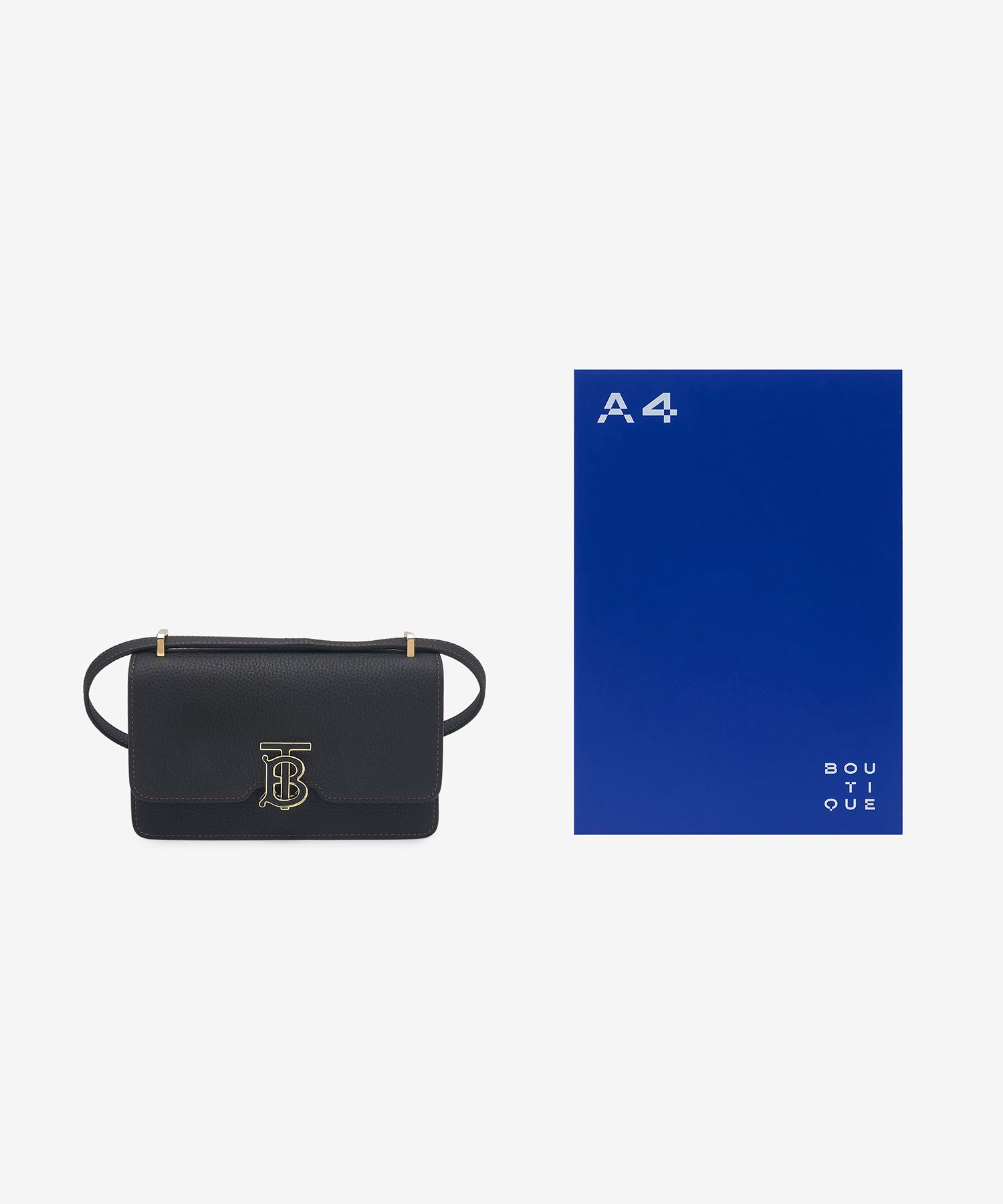 MUSINSA | BURBERRY Mini Grainy TB Shoulder Bag - Black / 8063125