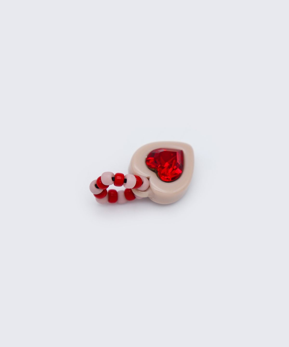 봉보(BONBEAU) Heart pop swarovski stone pendant 스와로브스키 하트 스톤 참 호마이카 팬던트