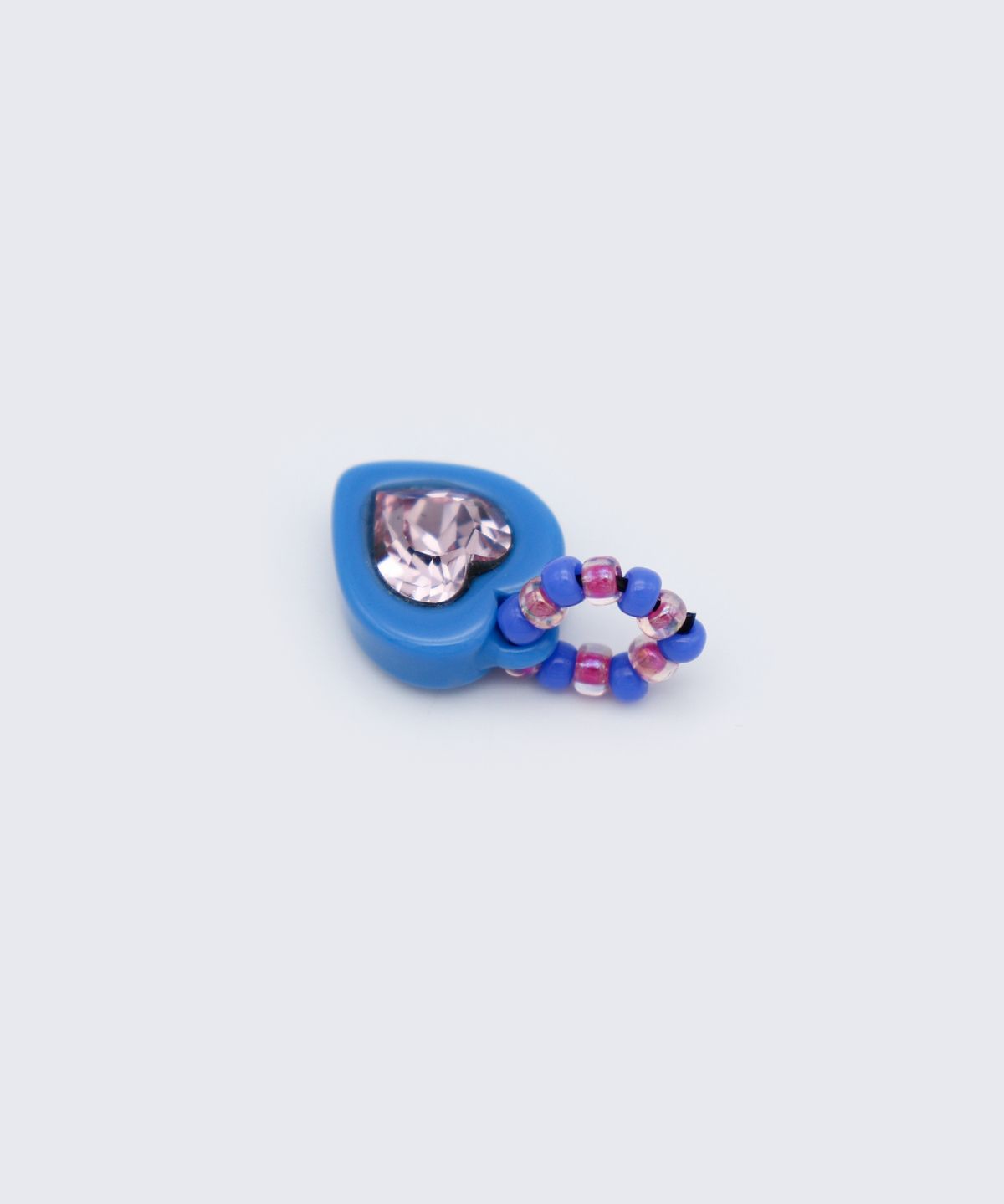 봉보(BONBEAU) Heart pop swarovski stone pendant 스와로브스키 하트 스톤 참 호마이카 팬던트
