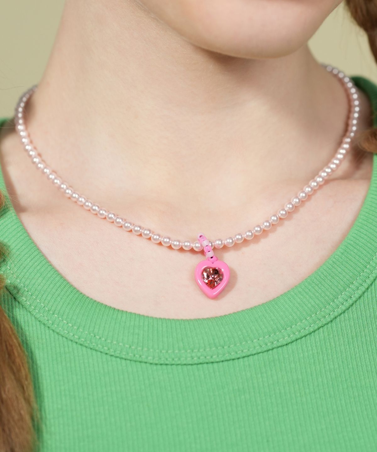 봉보(BONBEAU) Heart pop swarovski stone pendant 스와로브스키 하트 스톤 참 호마이카 팬던트