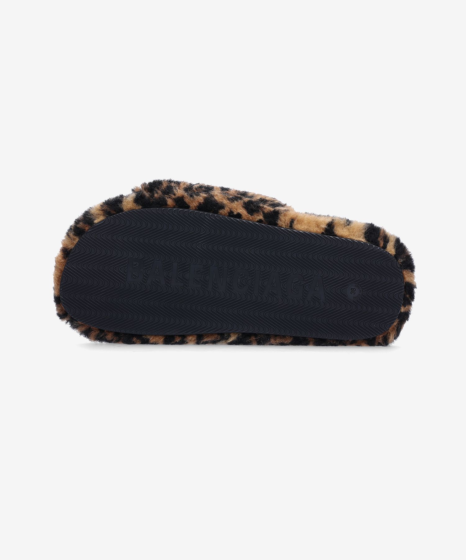 MUSINSA公式 | BALENCIAGA Furry Slide Sandals - Leopard