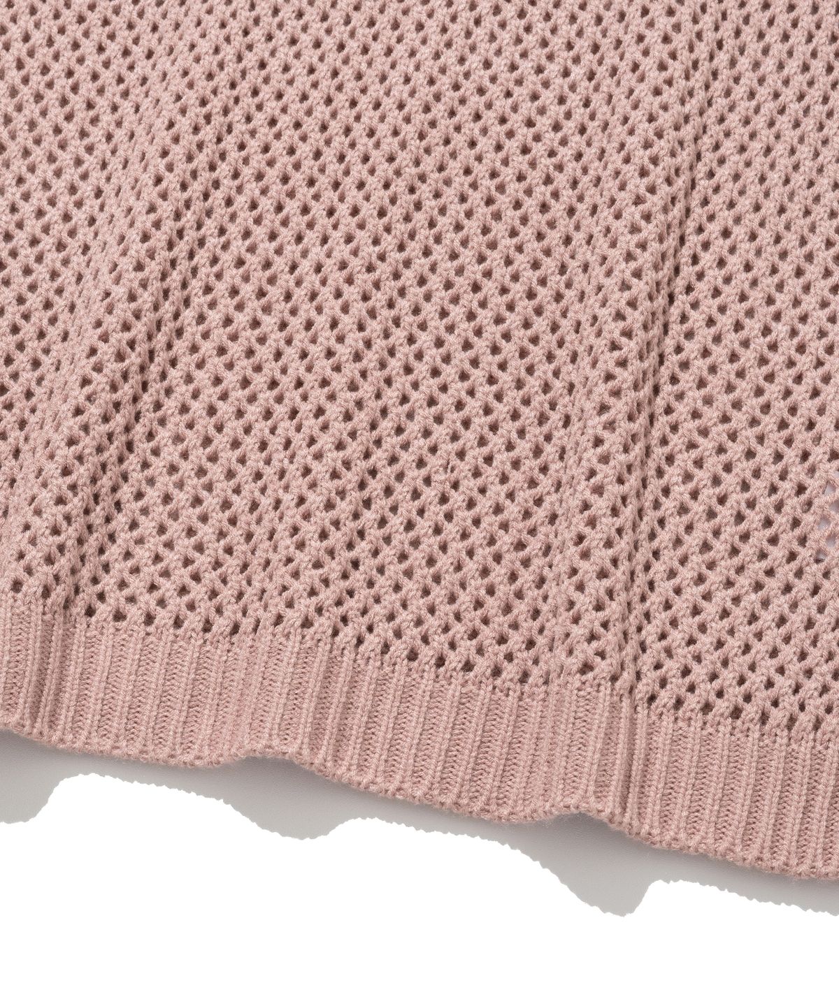 니티드(KNITTED) 펀칭 니트 베스트 PINK