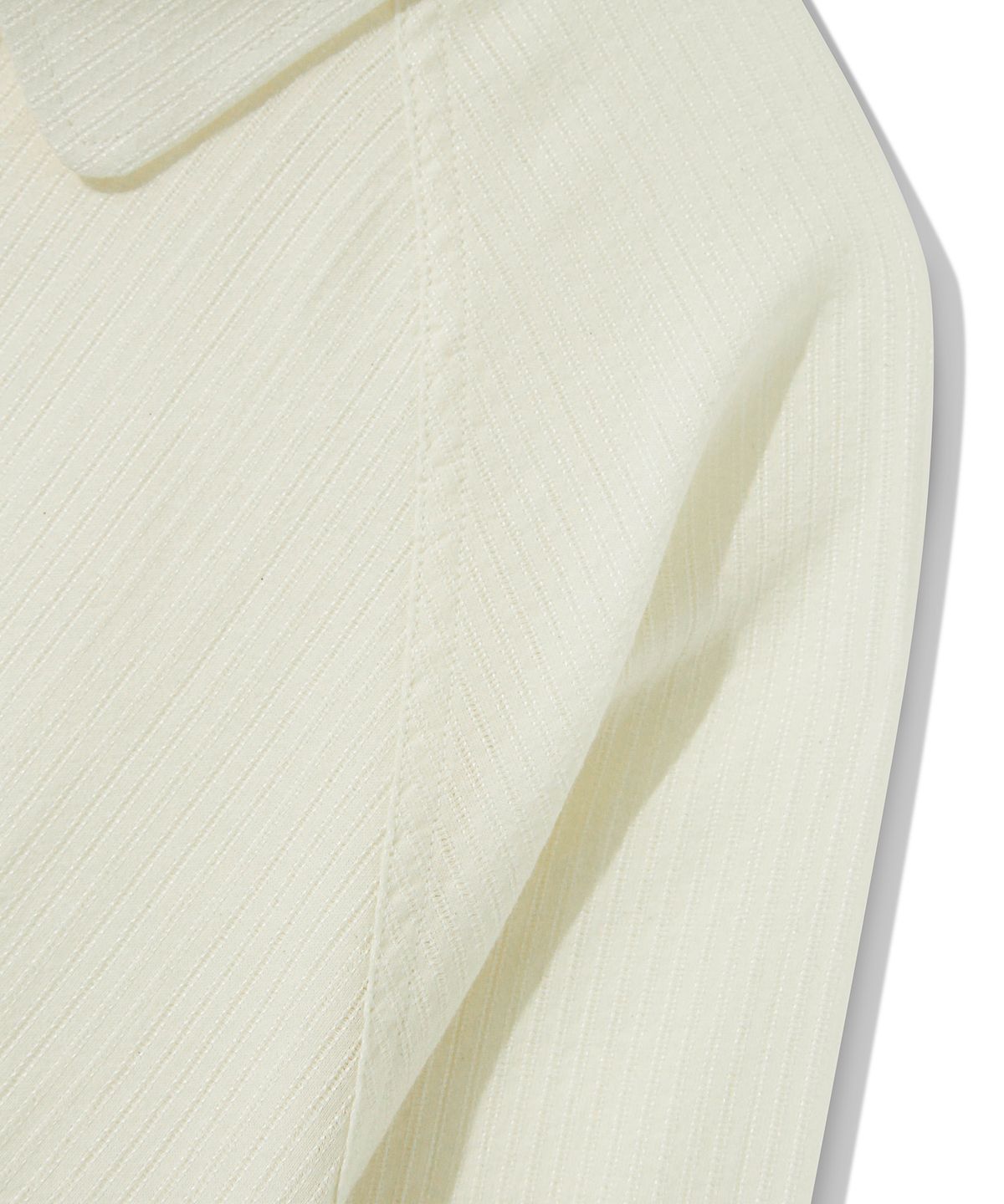 다이아몬드 레이라(DIAMOND LAYLA) Stitch Stripe Shirt S114  Elephant Ivory