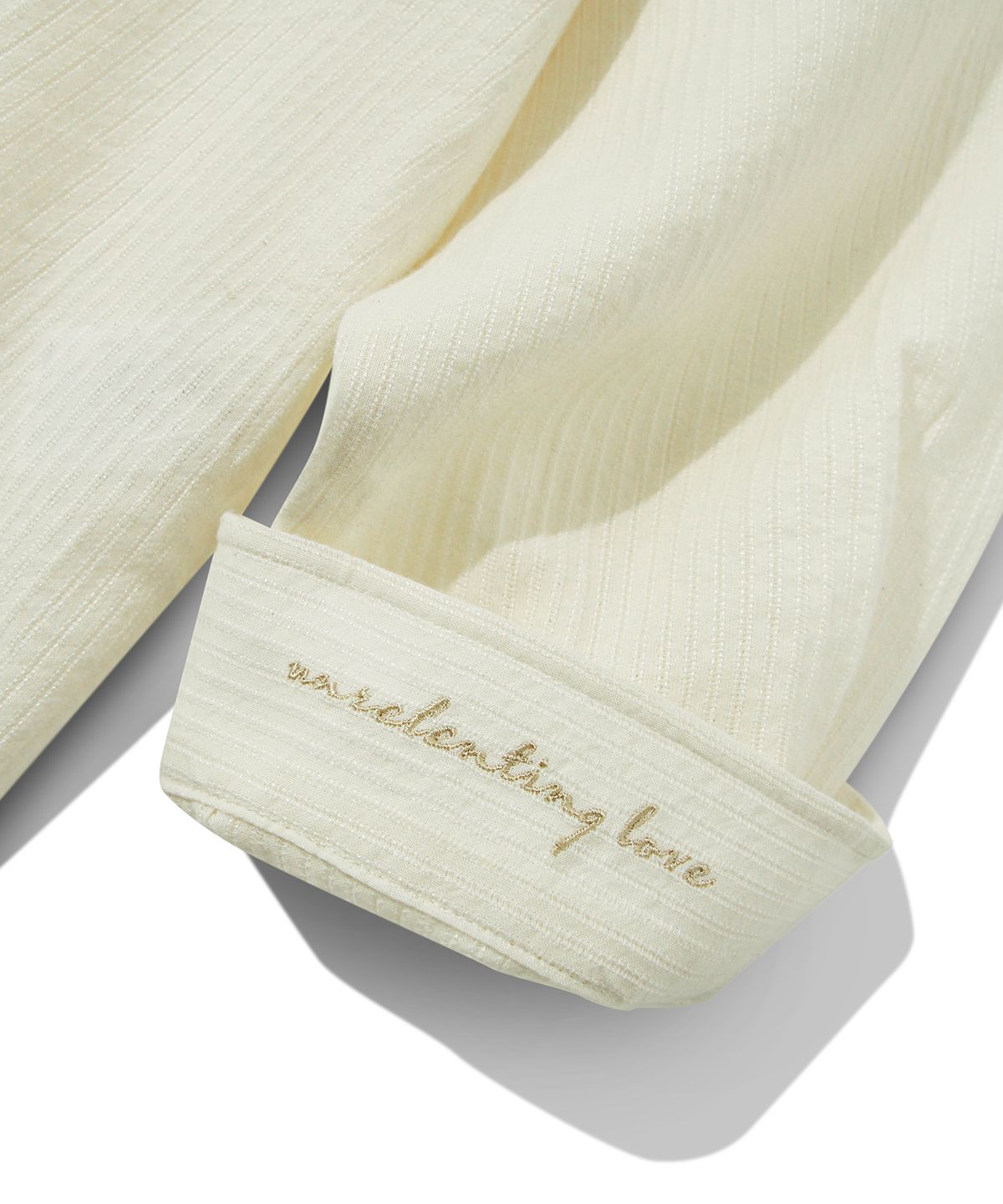 다이아몬드 레이라(DIAMOND LAYLA) Stitch Stripe Shirt S114  Elephant Ivory