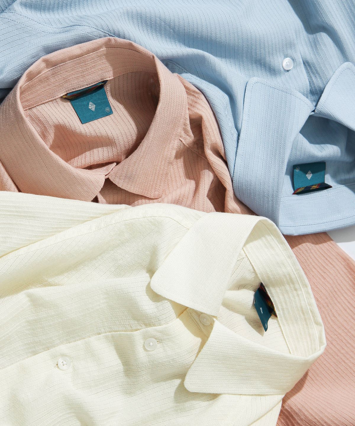 다이아몬드 레이라(DIAMOND LAYLA) Stitch Stripe Shirt S114  Elephant Ivory