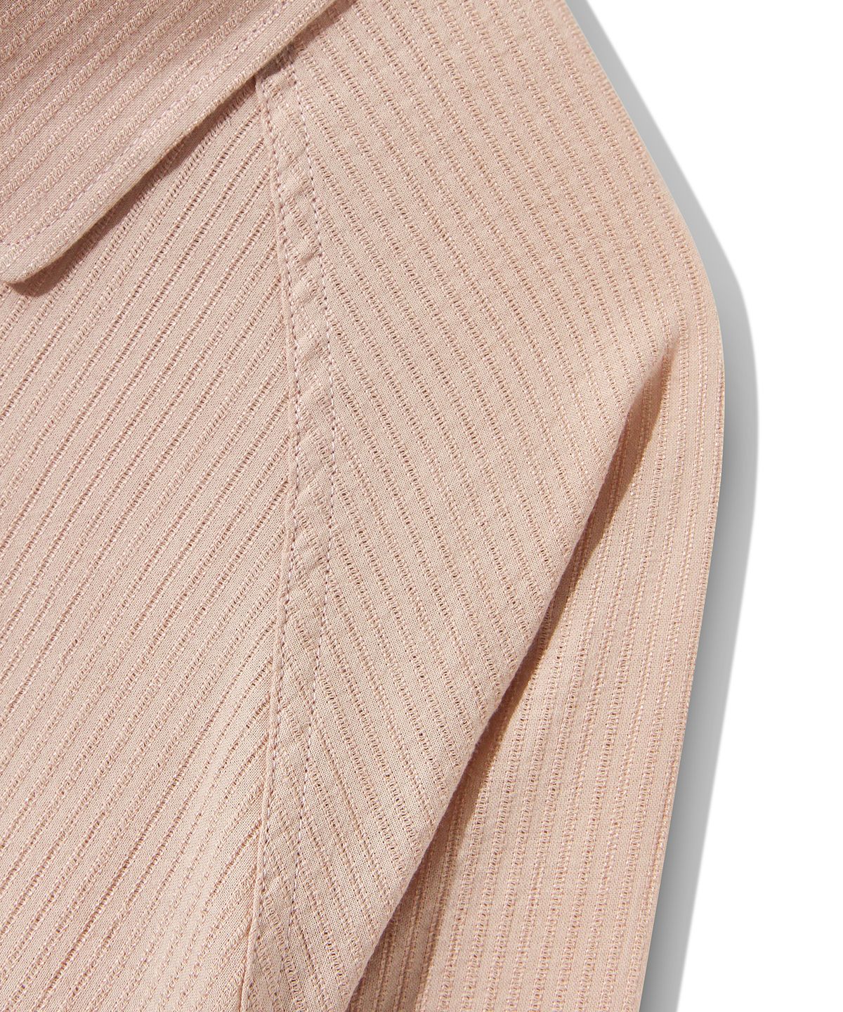 다이아몬드 레이라(DIAMOND LAYLA) Stitch Stripe Shirt S114  Indy Pink