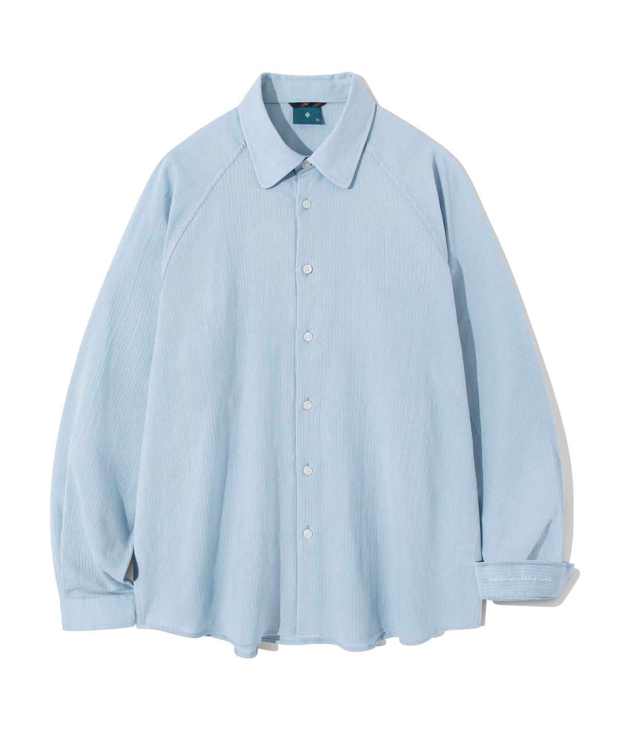 다이아몬드 레이라(DIAMOND LAYLA) Stitch Stripe Shirt S114  Skyblue