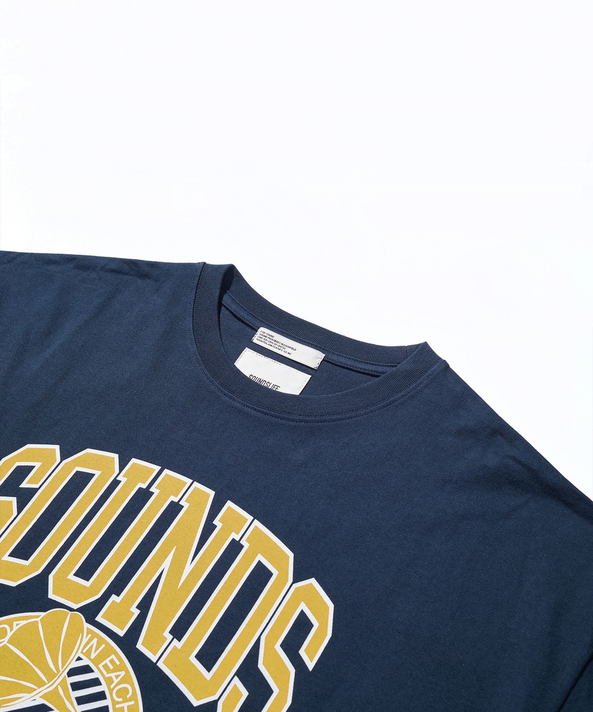 사운즈라이프(SOUNDSLIFE) Sounds Graphic T-Shirt Navy