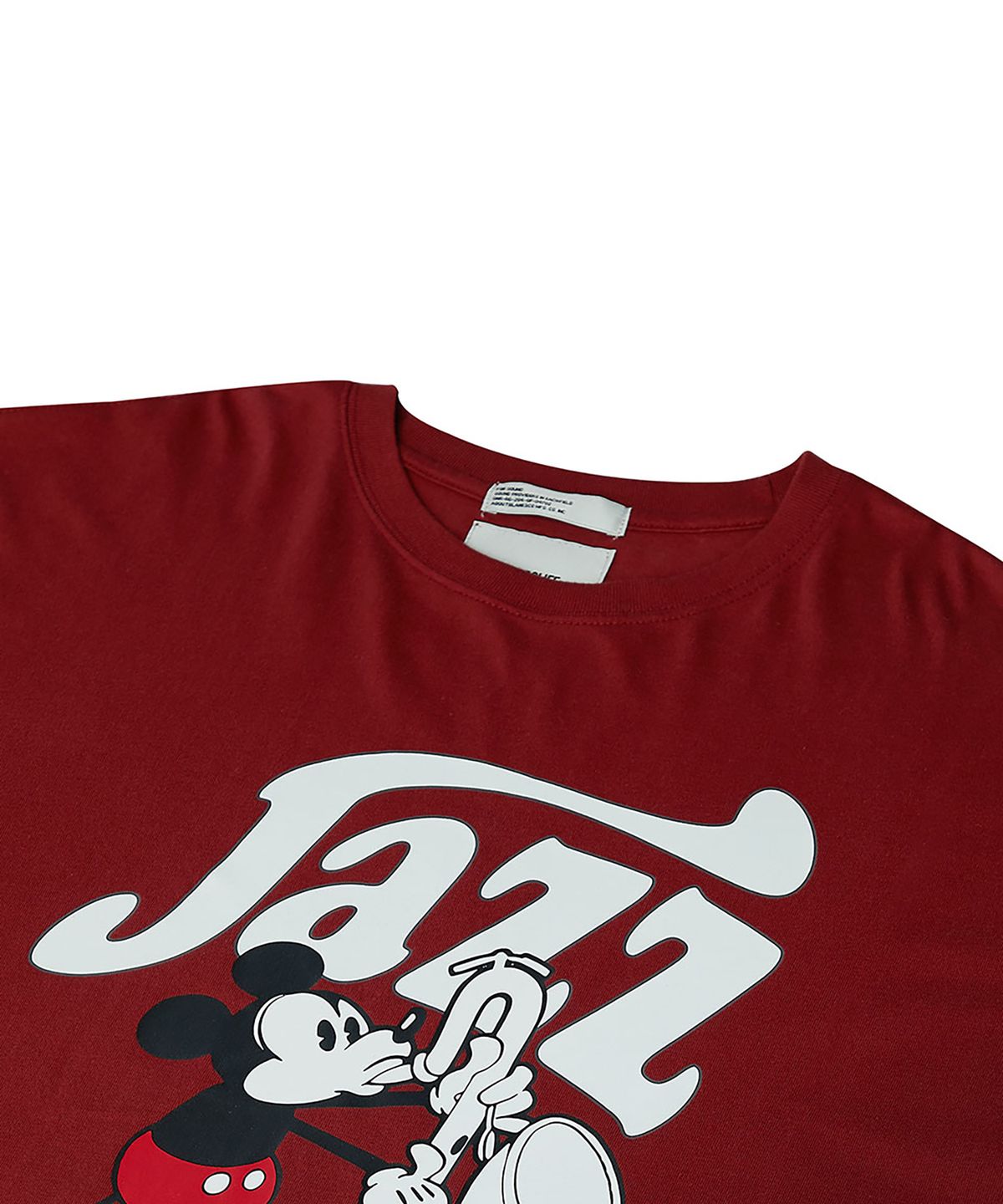 사운즈라이프(SOUNDSLIFE) Mickey Jazz T-Shirt Burgundy