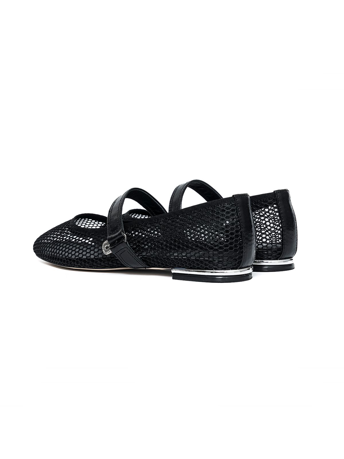 블랑토(BLANC TOE) 메리제인 플랫  B23S60-MESHBLACK