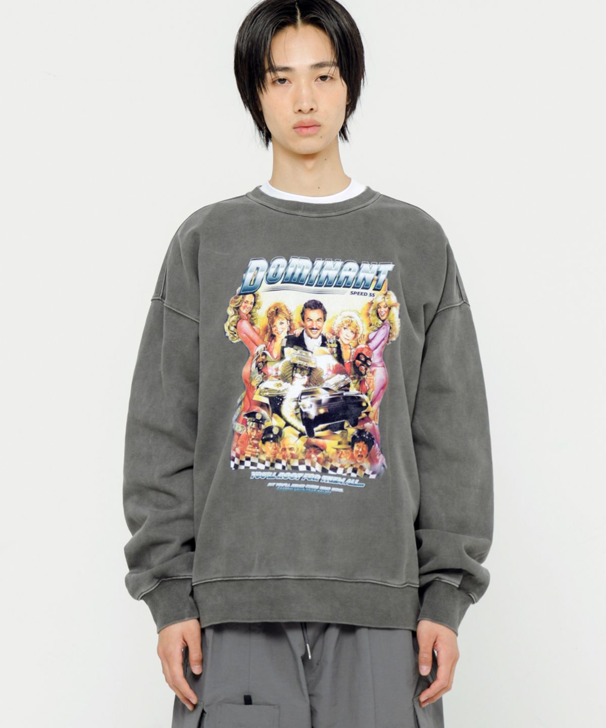 빅유니온(BIG UNION) GRAPHIC SWEATSHIRTS / CHARCOAL