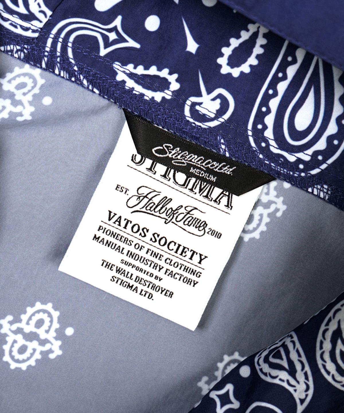 스티그마(STIGMA) 23 PAISLEY ANORAK NAVY