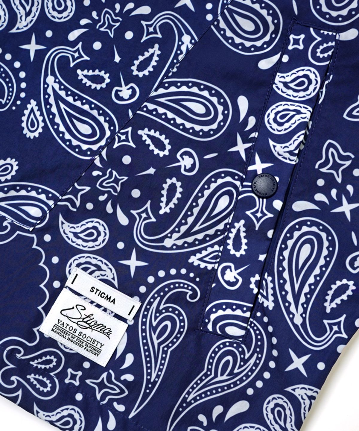 스티그마(STIGMA) 23 PAISLEY ANORAK NAVY