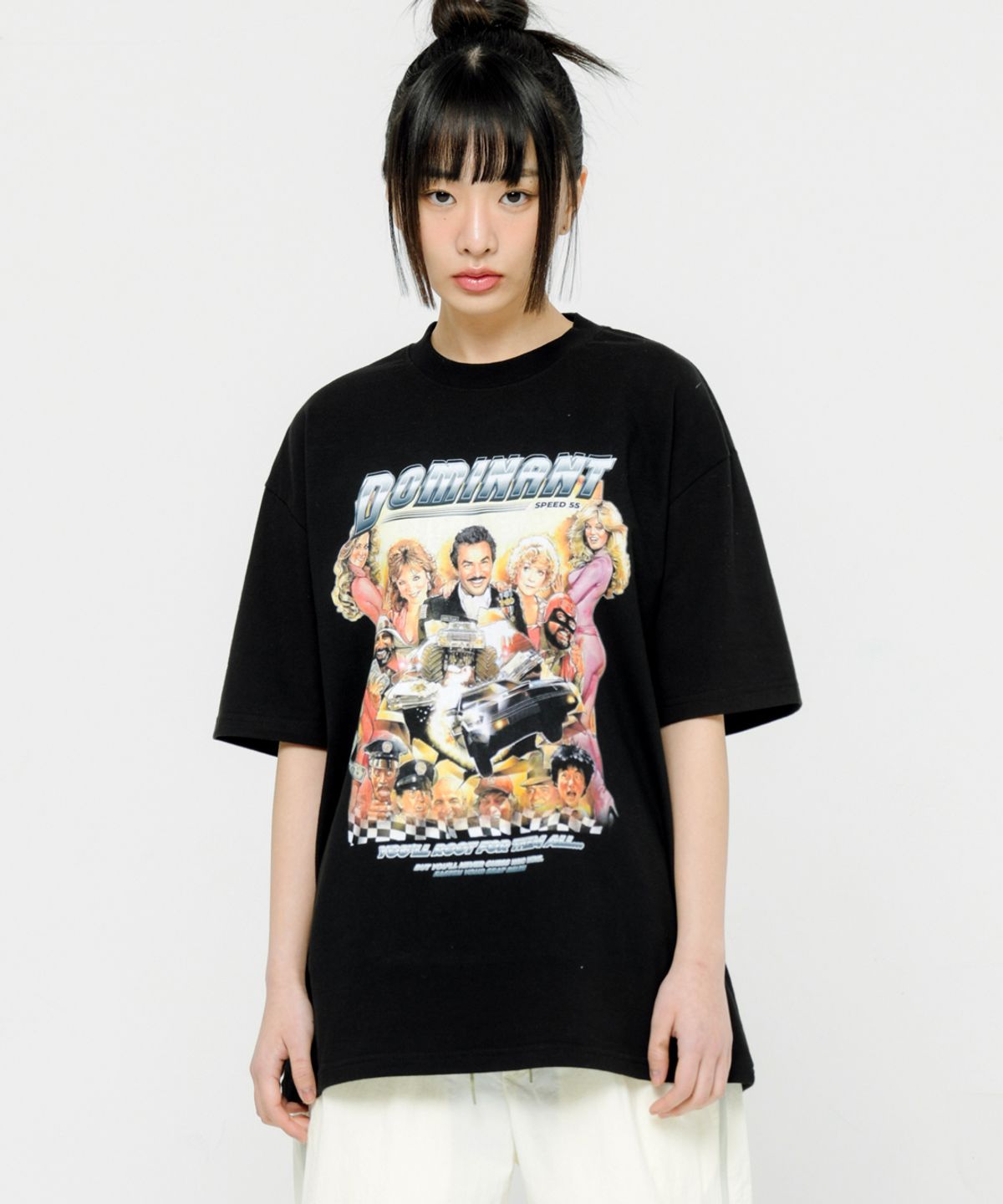 빅유니온(BIG UNION) GRAPHIC 1/2 T-SHIRTS / BLACK