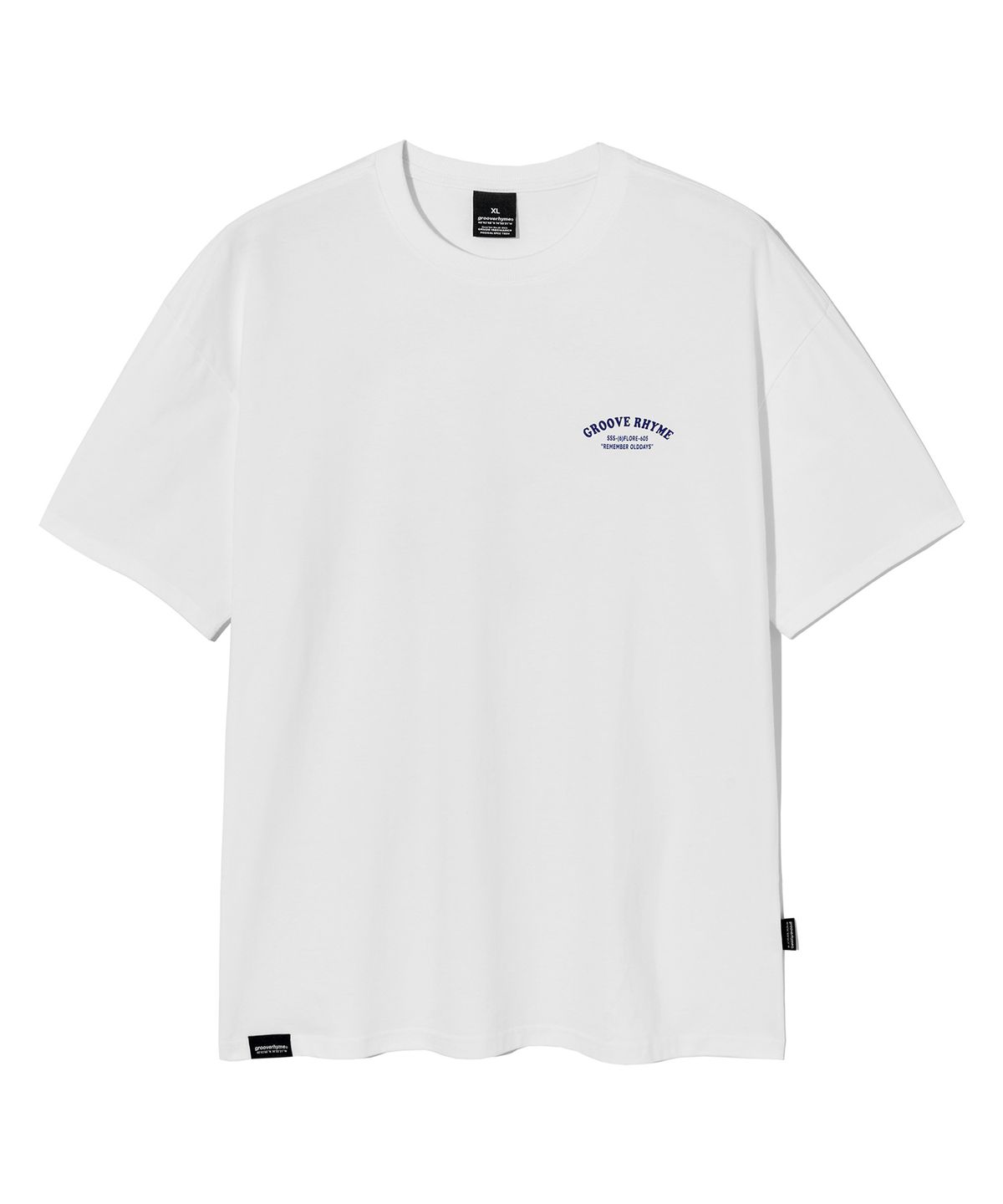 그루브라임(GROOVE RHYME) TEAM WORK RUNNING T-SHIRTS (WHITE) [LRRMCTA317M]