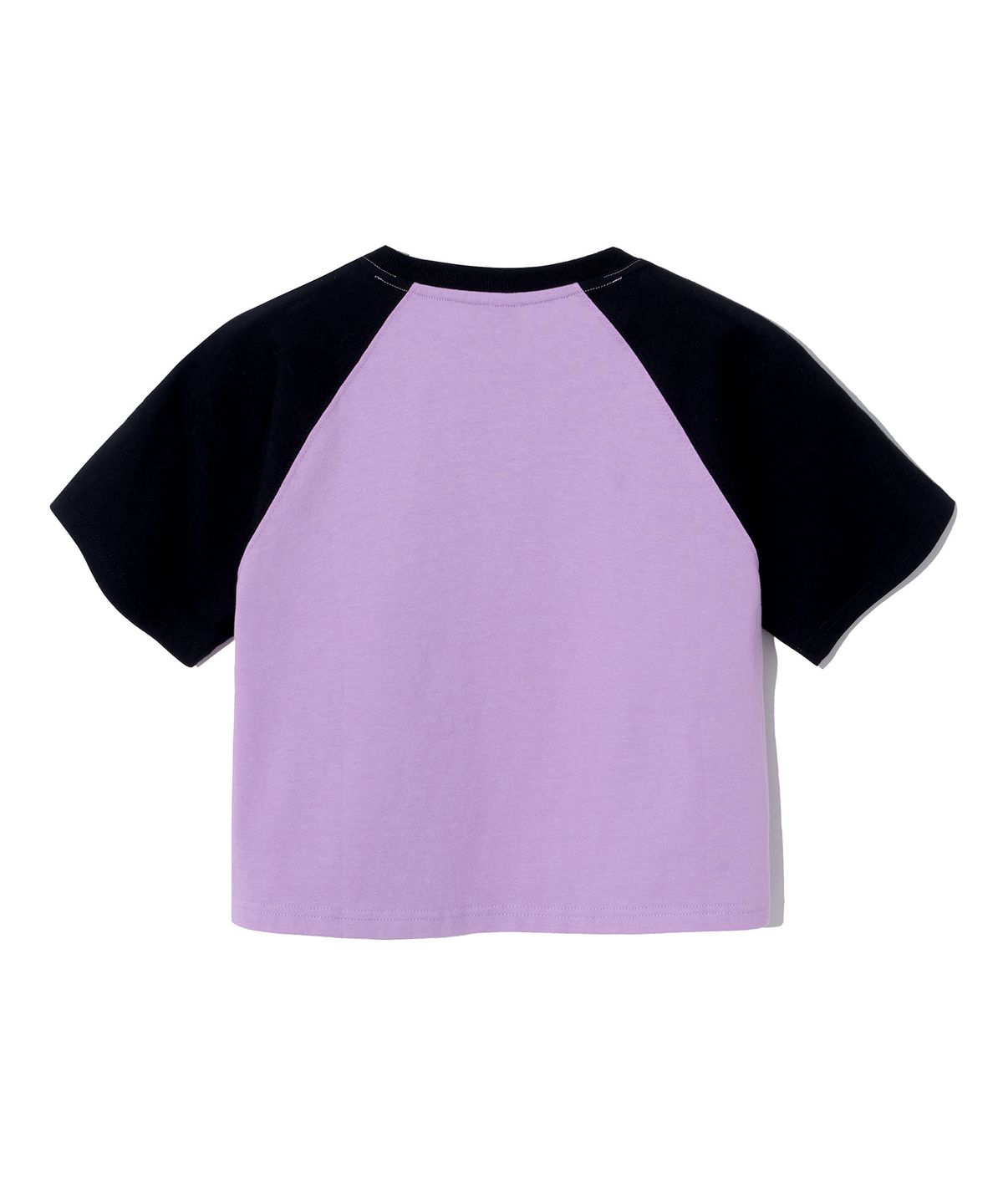 그루브라임(GROOVE RHYME) (W) BAD DAY NOT BAD LIFE RAGLAN CROP T-SHIRTS (LAVENDER) [LRRMCTA321M]