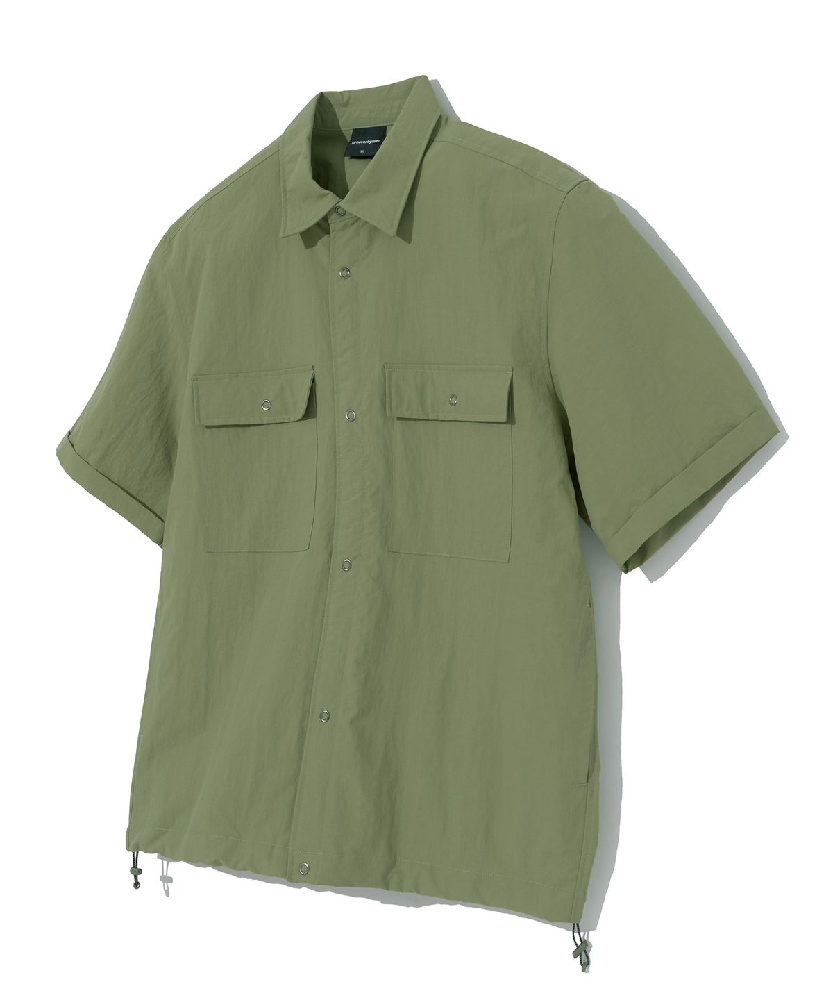 그루브라임(GROOVE RHYME) UTILITY POCKET SHIRTS (KHAKI) [LRRMCSA306M]