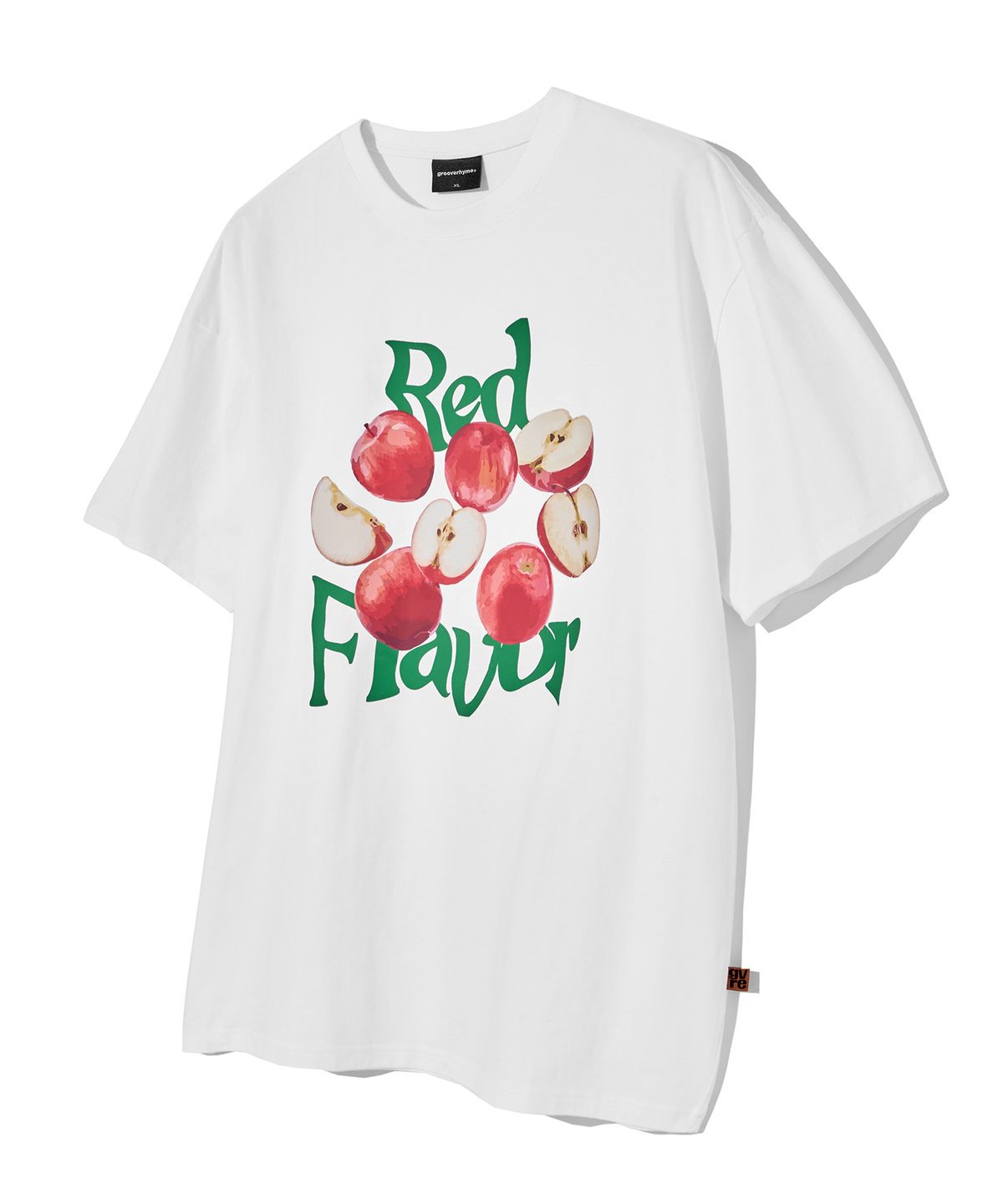 그루브라임(GROOVE RHYME) RED FLAVOR APPLE T-SHIRTS (WHITE) [LRRMCTA337M]