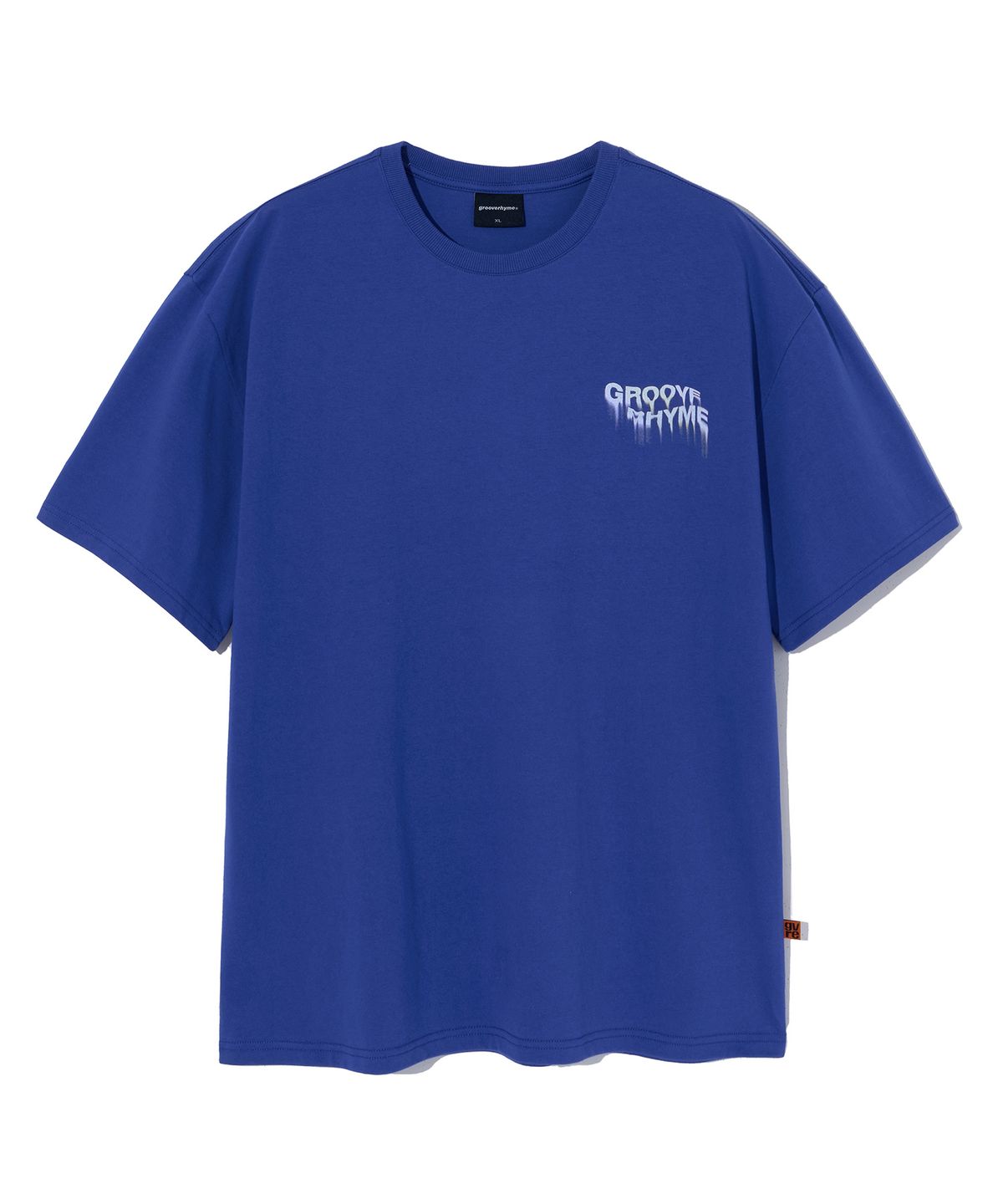 그루브라임(GROOVE RHYME) MELTING LOGO GRAPHIC T-SHIRTS (BLUE) [LRRMCTA358M]