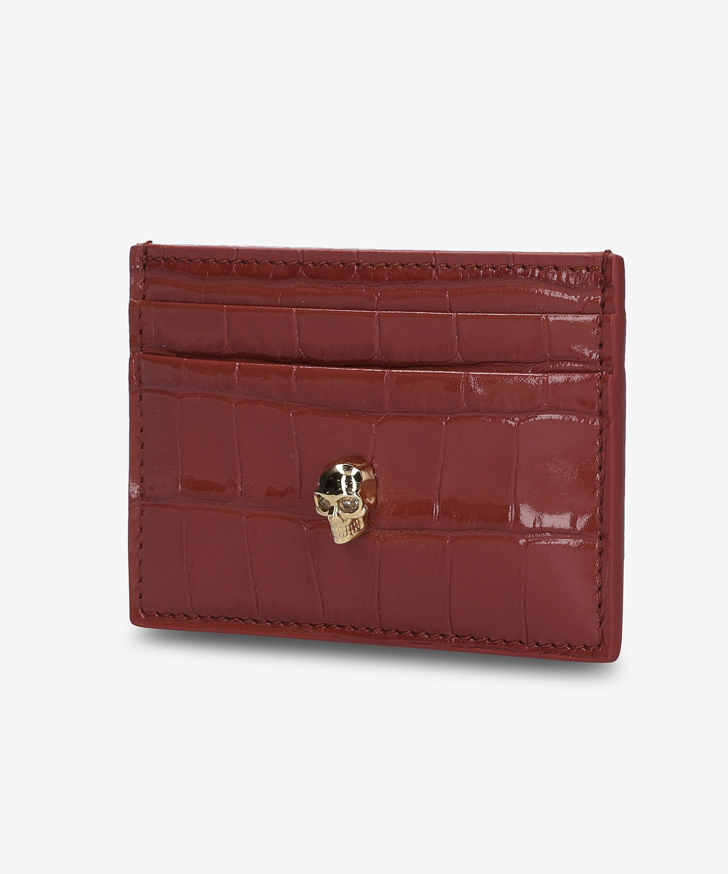 MUSINSA | ALEXANDER McQUEEN Skull Card Holder - Red