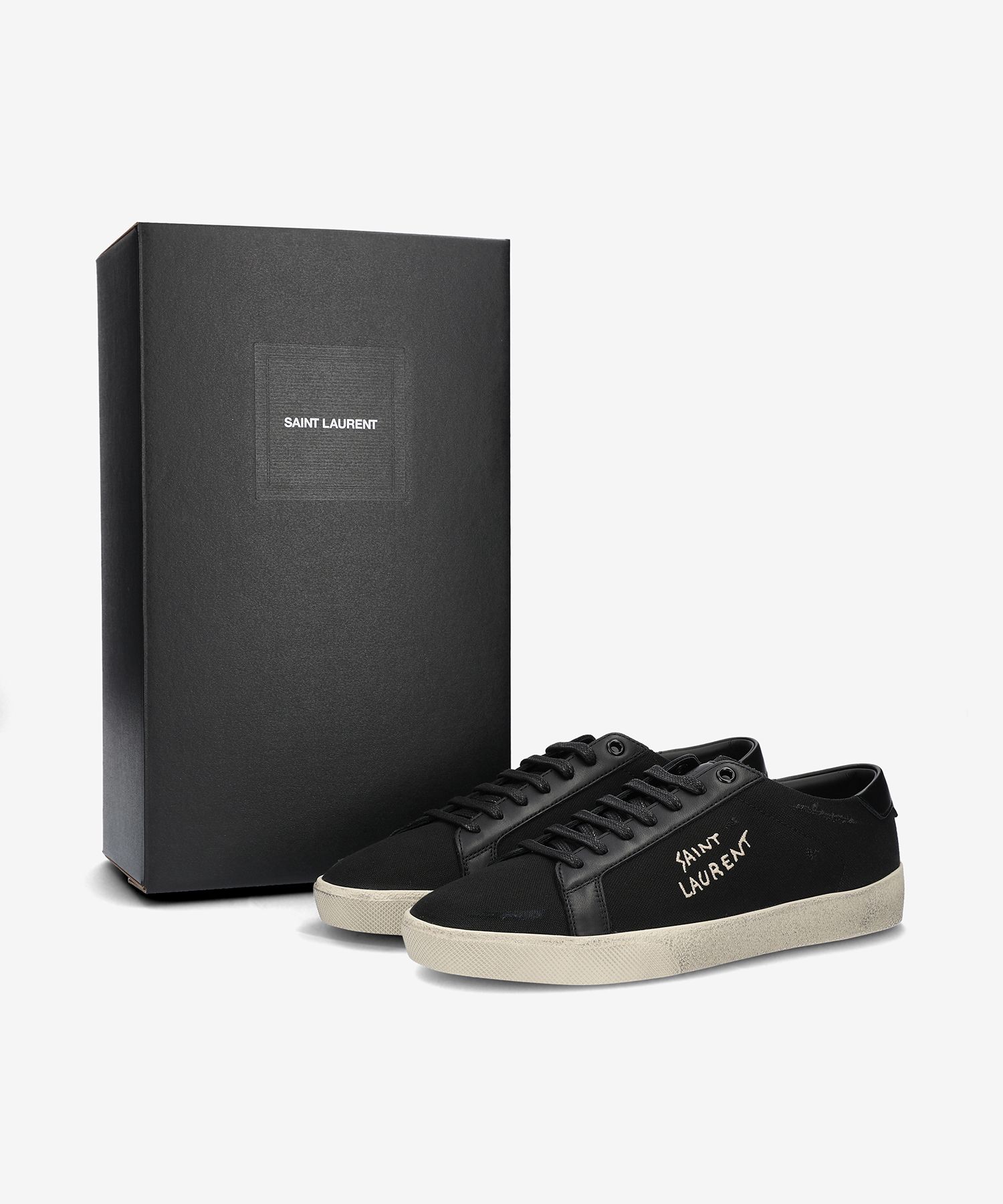■Saint Laurent■ Destroyed Low Top Sneakers Black 611106GUP MUSINSA | SAINT LAURENT Destroyed Low Top Sneakers - Black