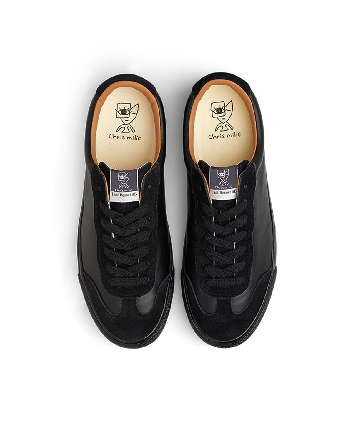 라스트리조트(LAST RESORT) VM004 - Milic Leather/Suede Lo [Duo Black/Black]