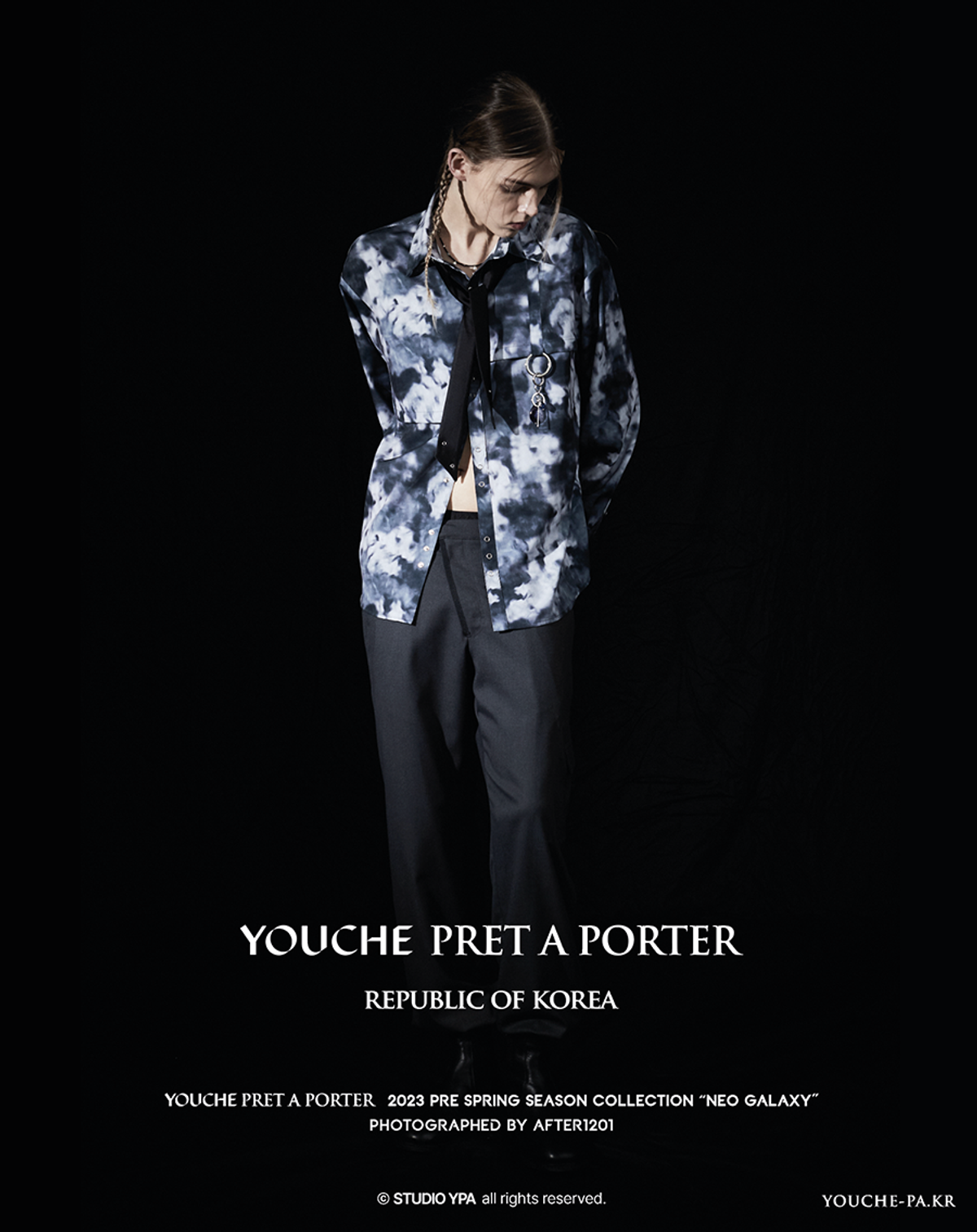 유체 프레타 포르테(YOUCHE PRET A PORTER) 엔엑스 서클 셔츠 블랙