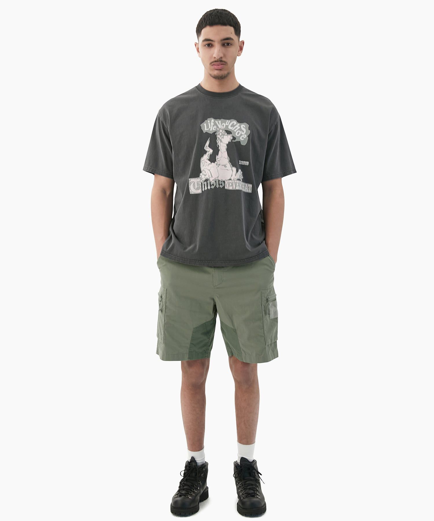 【THISISNEVERTHAT】PCUショートオリーブグリーン MUSINSA | thisisneverthat® PCU Short Olive Green