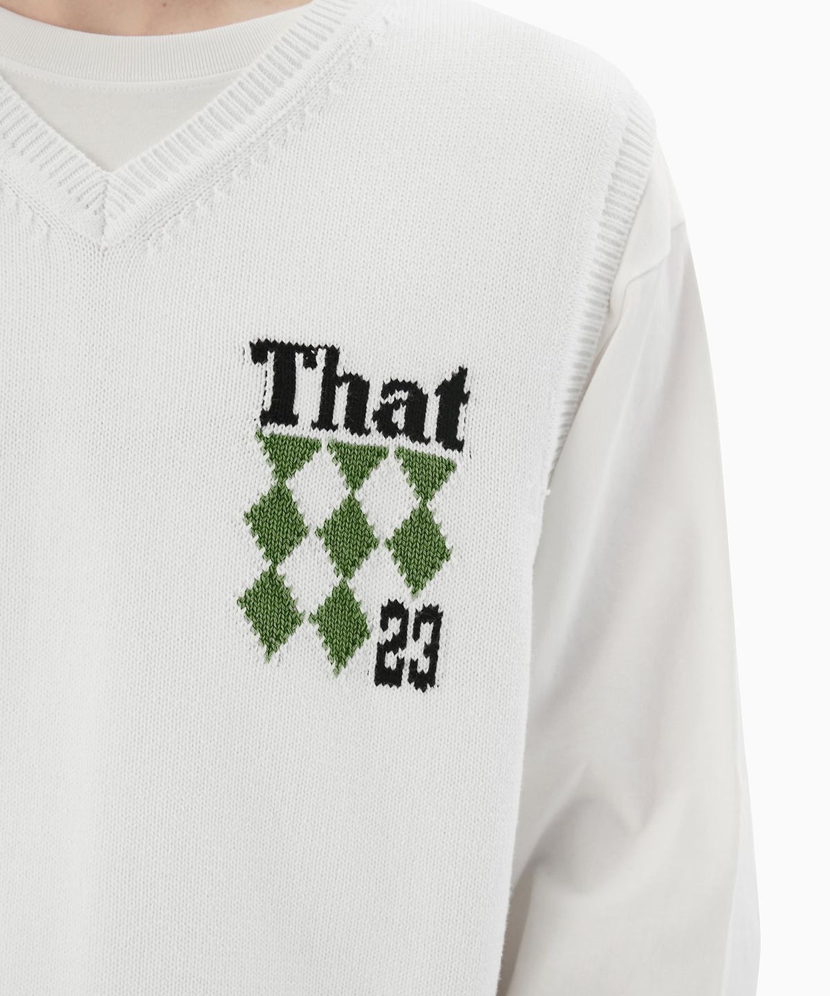 디스이즈네버댓(THISISNEVERTHAT) That Knit Vest Ivory