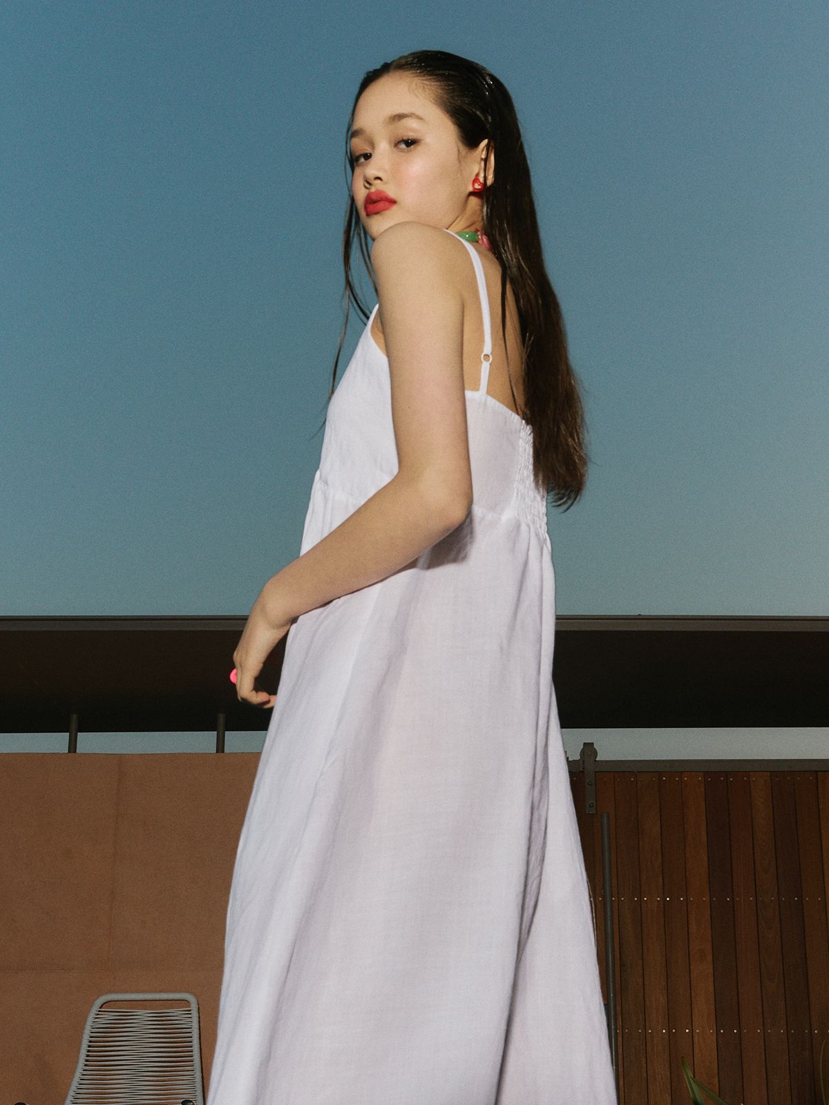 에즈이프 캘리(ASIF CALIE) CALIE MIDI DRESS WHITE