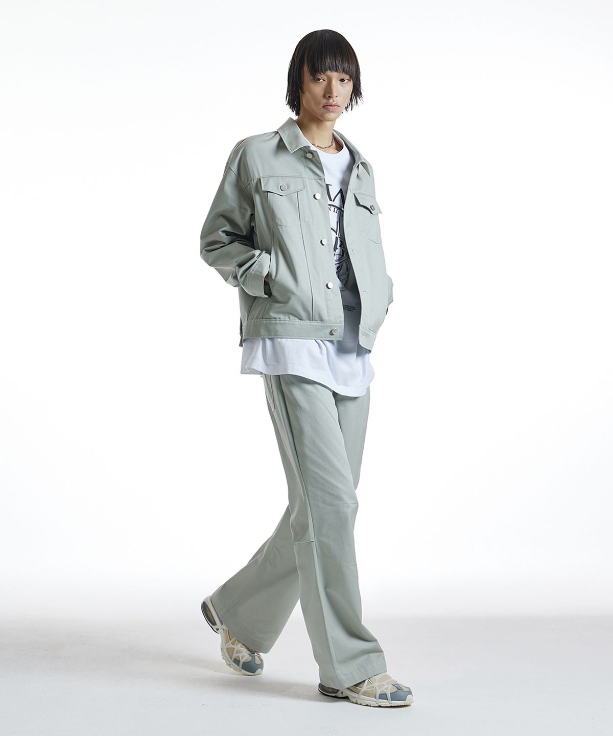 아이돈워너셀(IDWS) SHADE TROUSER GRAY