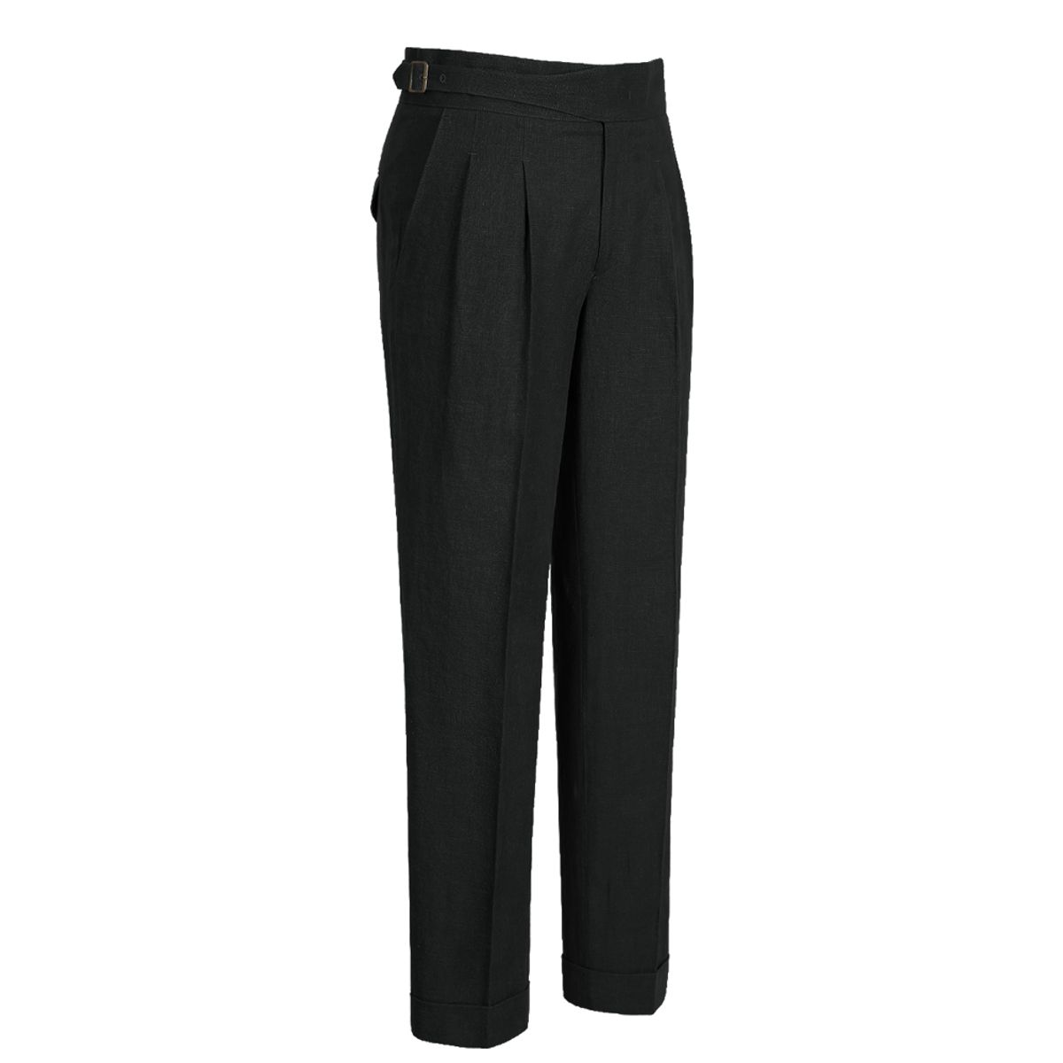 솔티(SORTIE) 8s Linen Gurkha Trousers (Black)